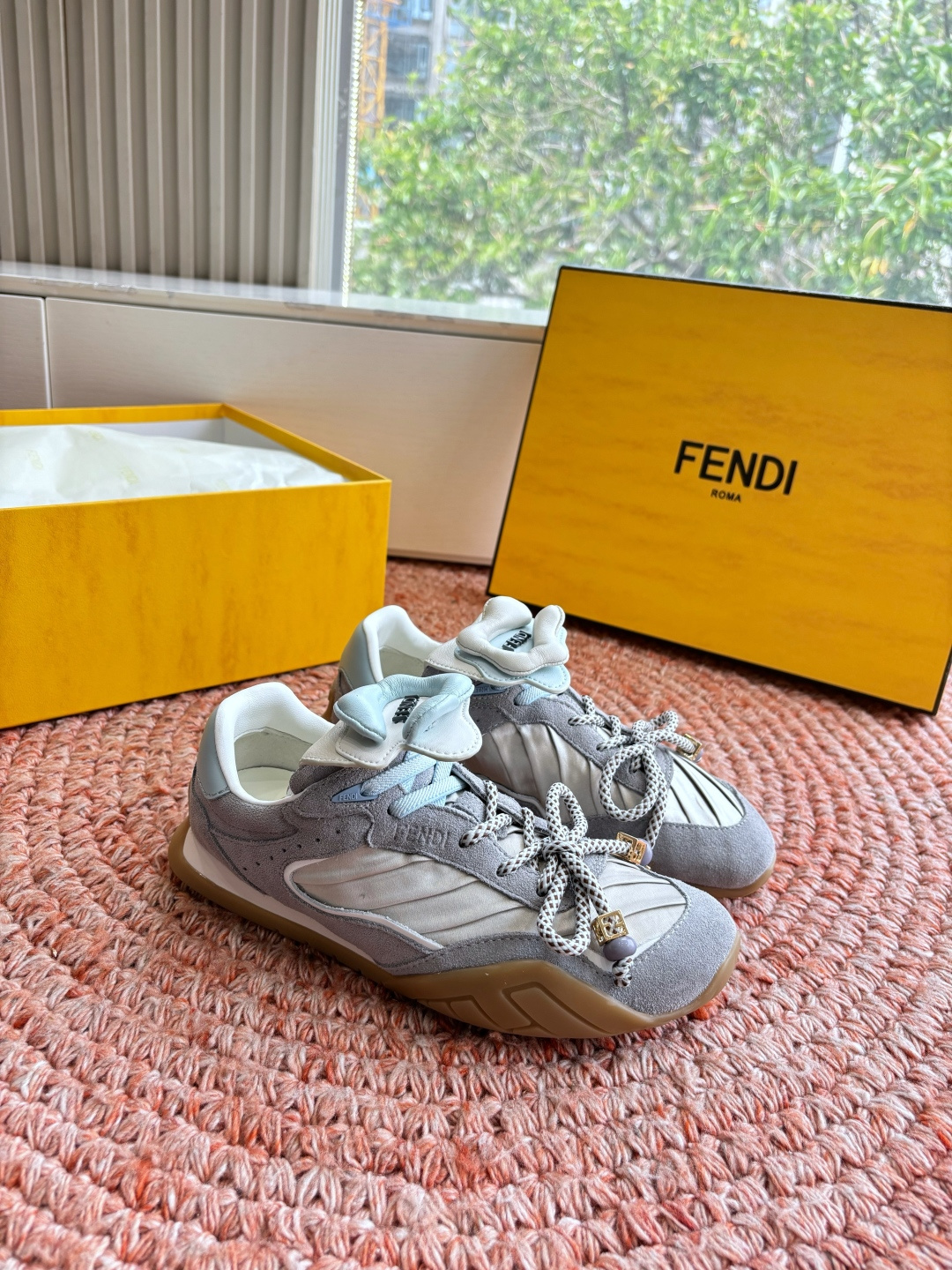 🌾G029顶级品质𝐅𝐄𝐍𝐃𝐈｜26春夏新款Wave Pulsea魔术贴德训阿甘鞋把春天穿在脚上立体花朵装