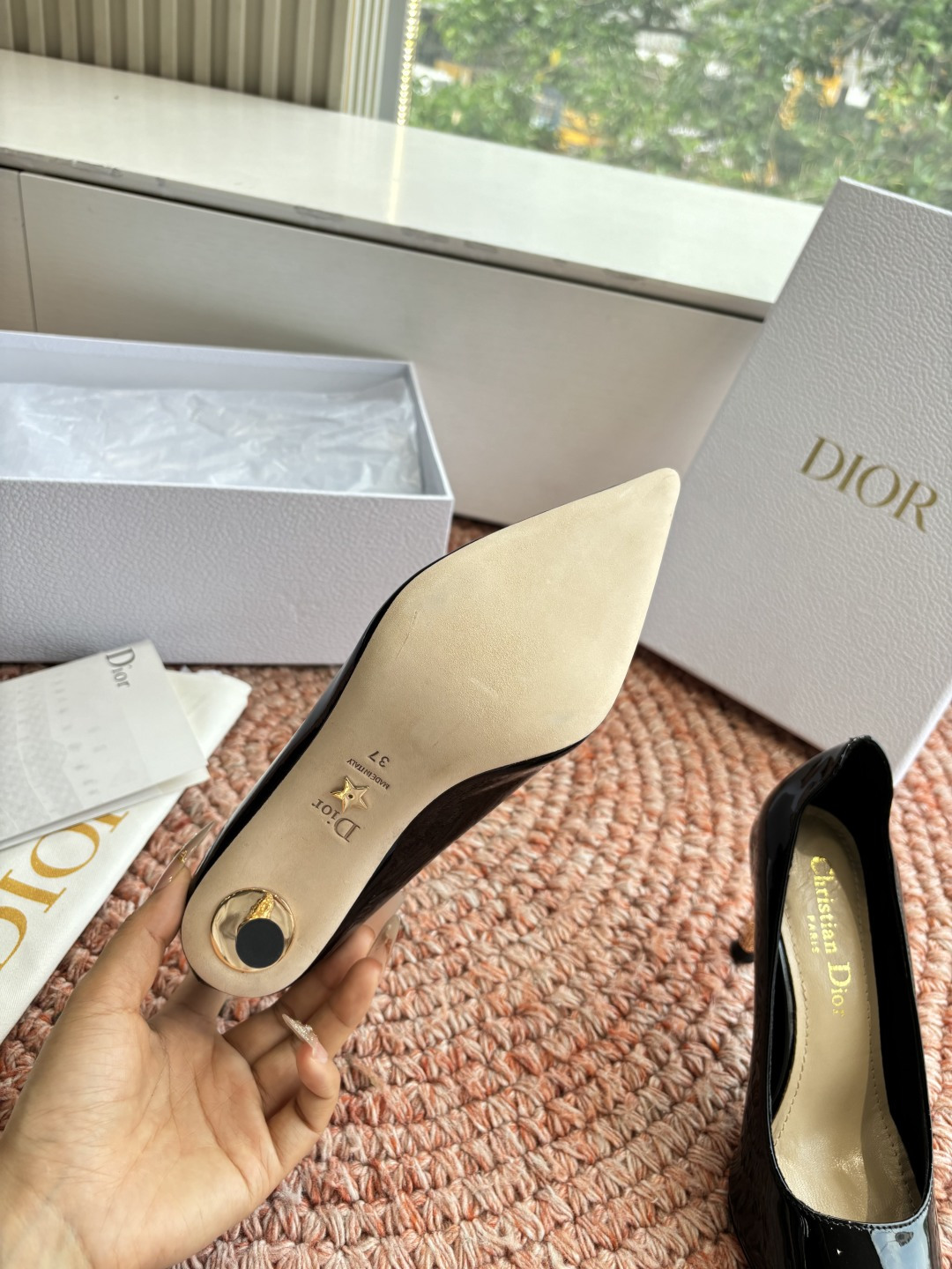 🌾G269所见即所得Dior迪奥2026春夏新款尖头玛丽珍平底单鞋鞋头CD扣装饰彰显品牌标志⚡满满的女人
