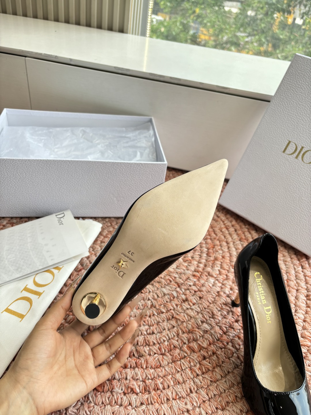 🌾G269所见即所得Dior迪奥2026春夏新款尖头玛丽珍平底单鞋鞋头CD扣装饰彰显品牌标志⚡满满的女人