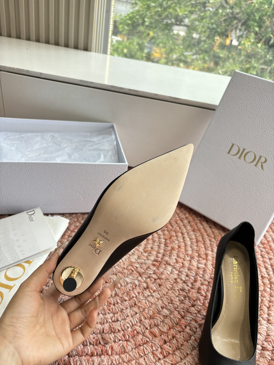 🌾G269所见即所得Dior迪奥2026春夏新款尖头玛丽珍平底单鞋鞋头CD扣装饰彰显品牌标志⚡满满的女人