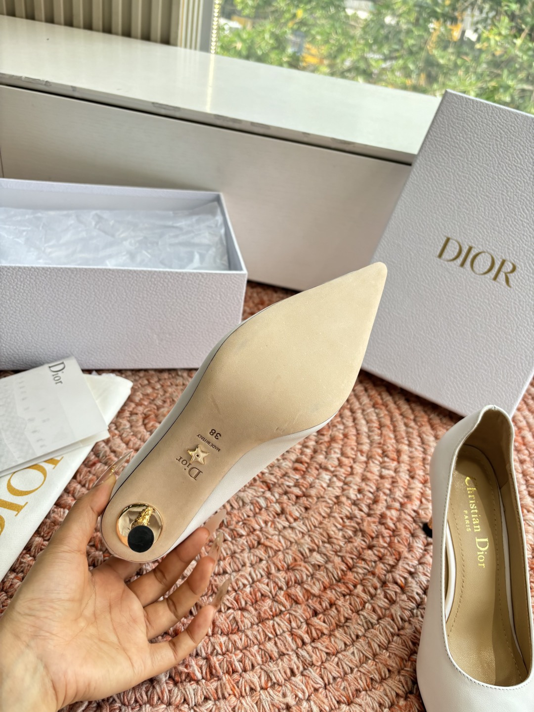 🌾G269所见即所得Dior迪奥2026春夏新款尖头玛丽珍平底单鞋鞋头CD扣装饰彰显品牌标志⚡满满的女人