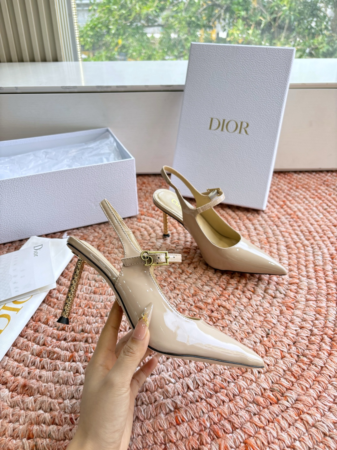 🌾G269所见即所得Dior迪奥2026春夏新款尖头玛丽珍平底单鞋鞋头CD扣装饰彰显品牌标志⚡满满的女人
