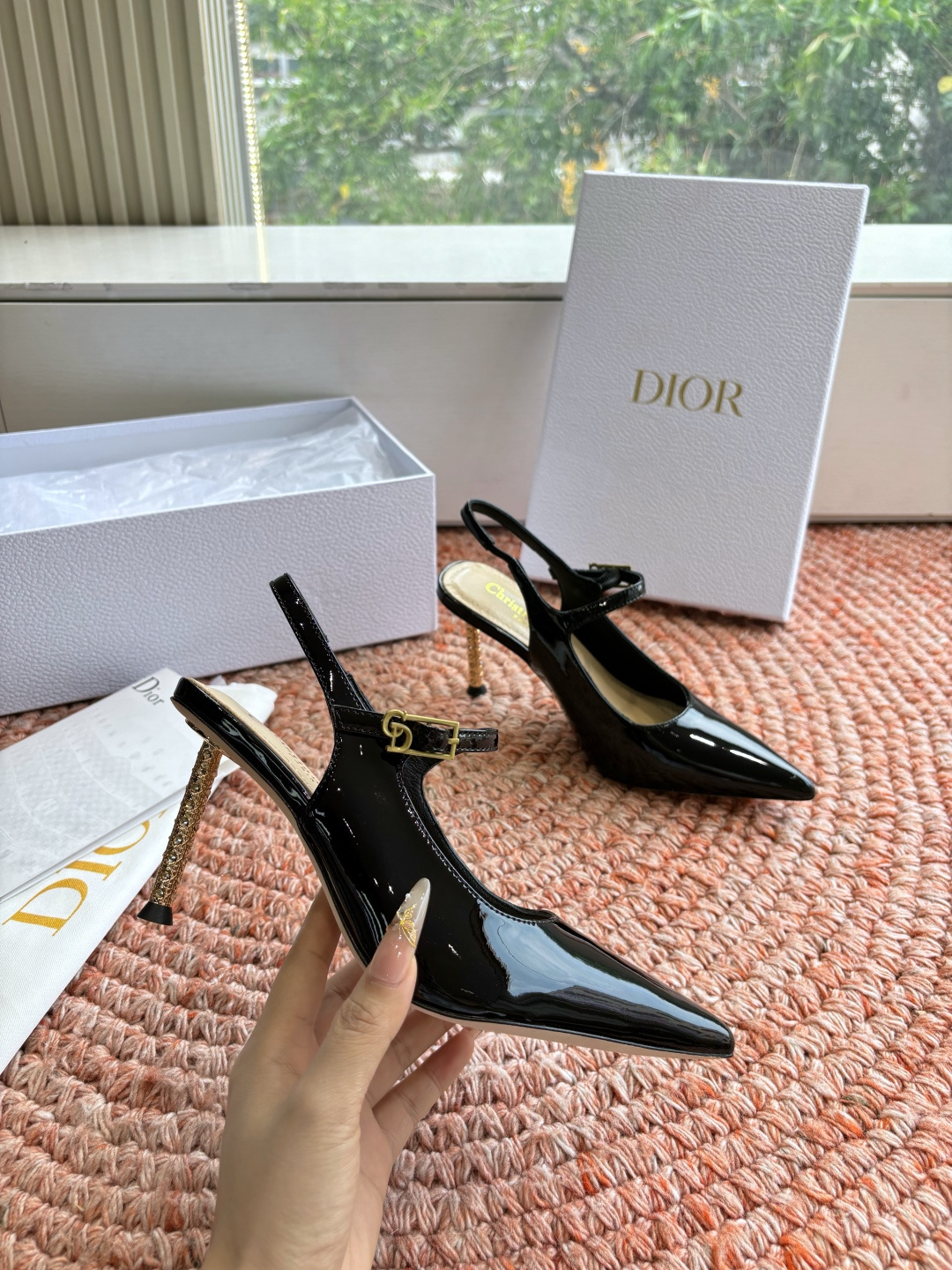 🌾G269所见即所得Dior迪奥2026春夏新款尖头玛丽珍平底单鞋鞋头CD扣装饰彰显品牌标志⚡满满的女人