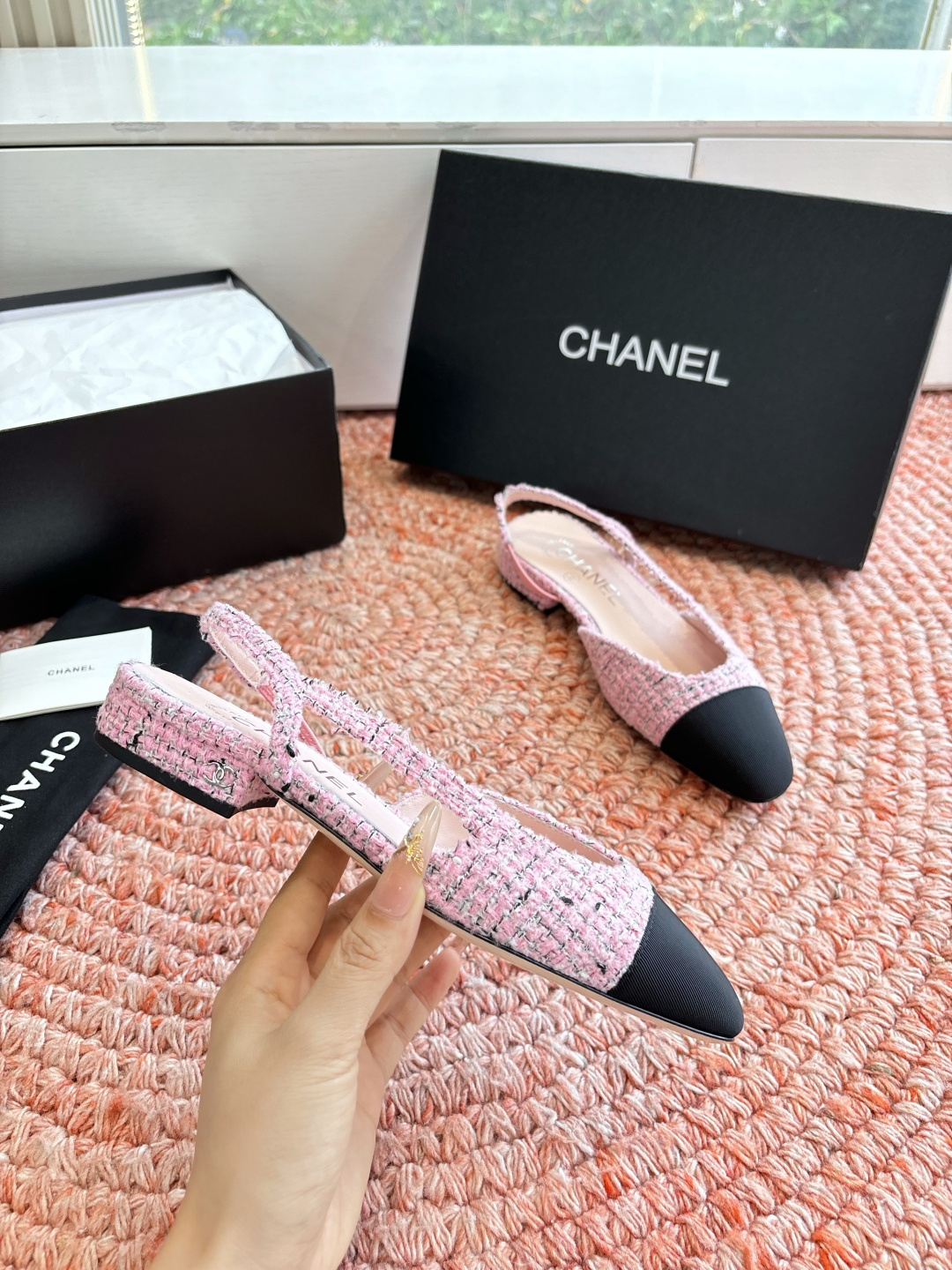 🌾G233所见即所得代购级CHANE*2026小香奈儿早春爆品玛丽珍包头单鞋凉鞋妥妥的自留款！！比经典款