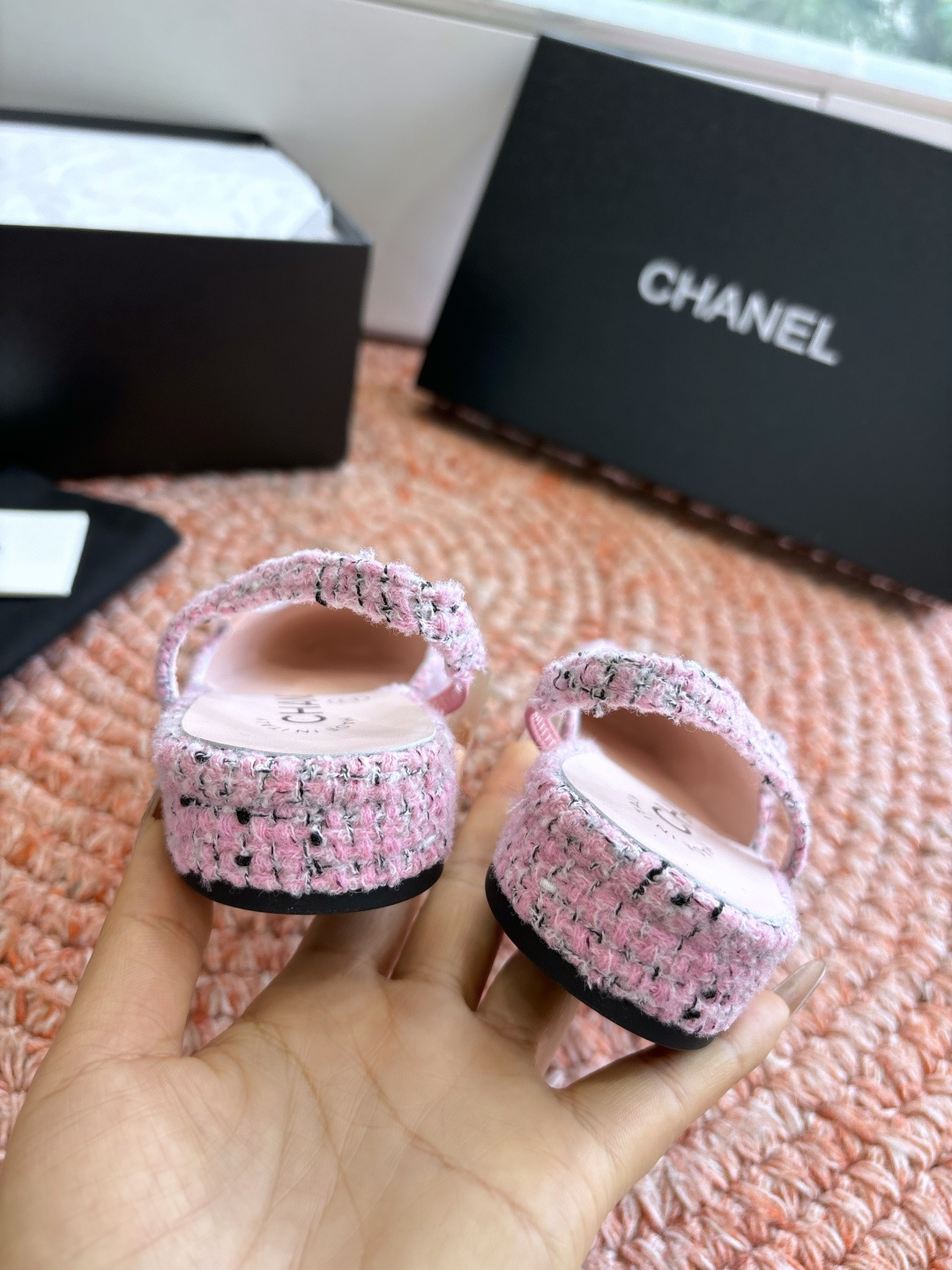 🌾G233所见即所得代购级CHANE*2026小香奈儿早春爆品玛丽珍包头单鞋凉鞋妥妥的自留款！！比经典款