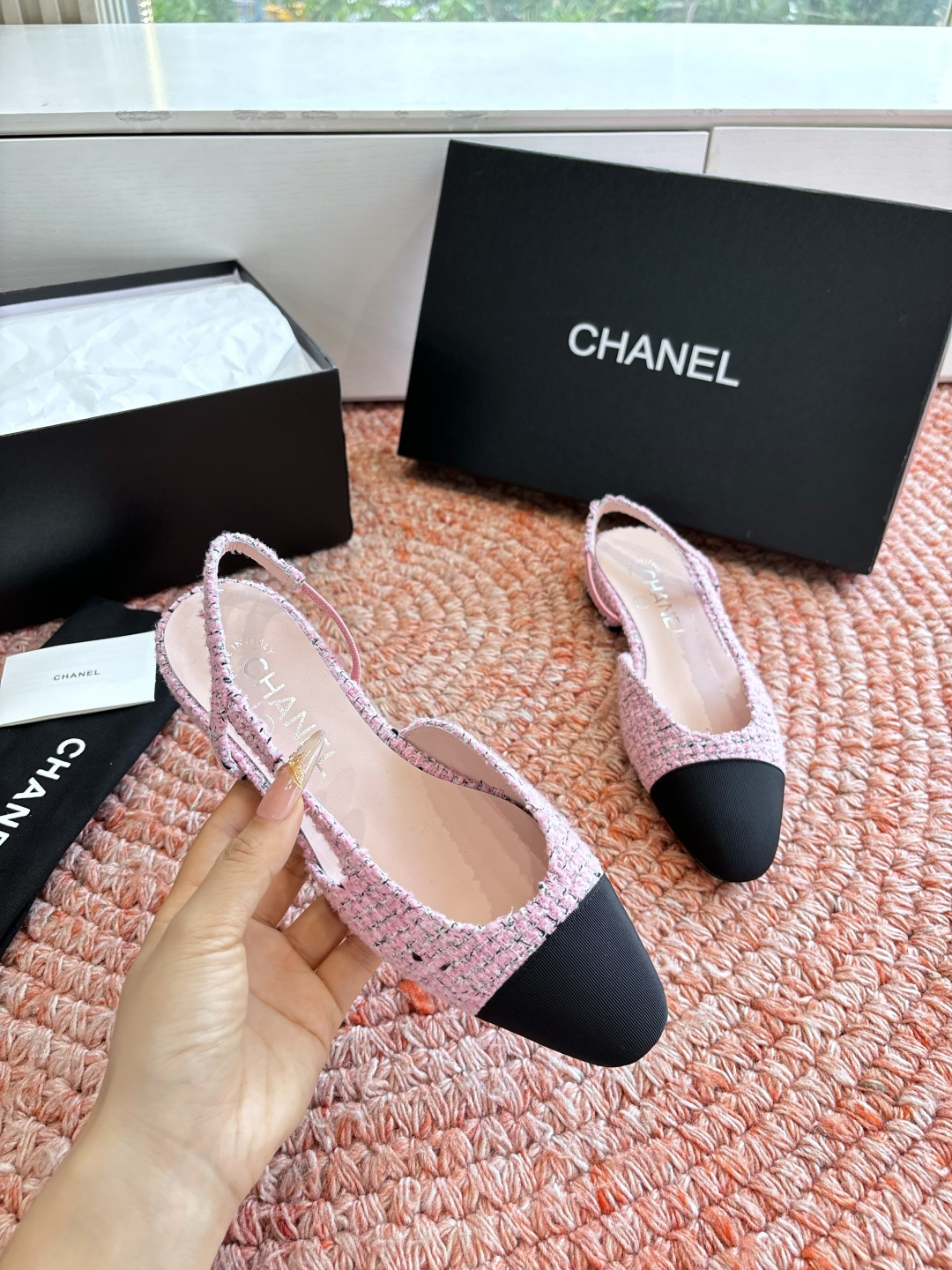 🌾G233所见即所得代购级CHANE*2026小香奈儿早春爆品玛丽珍包头单鞋凉鞋妥妥的自留款！！比经典款