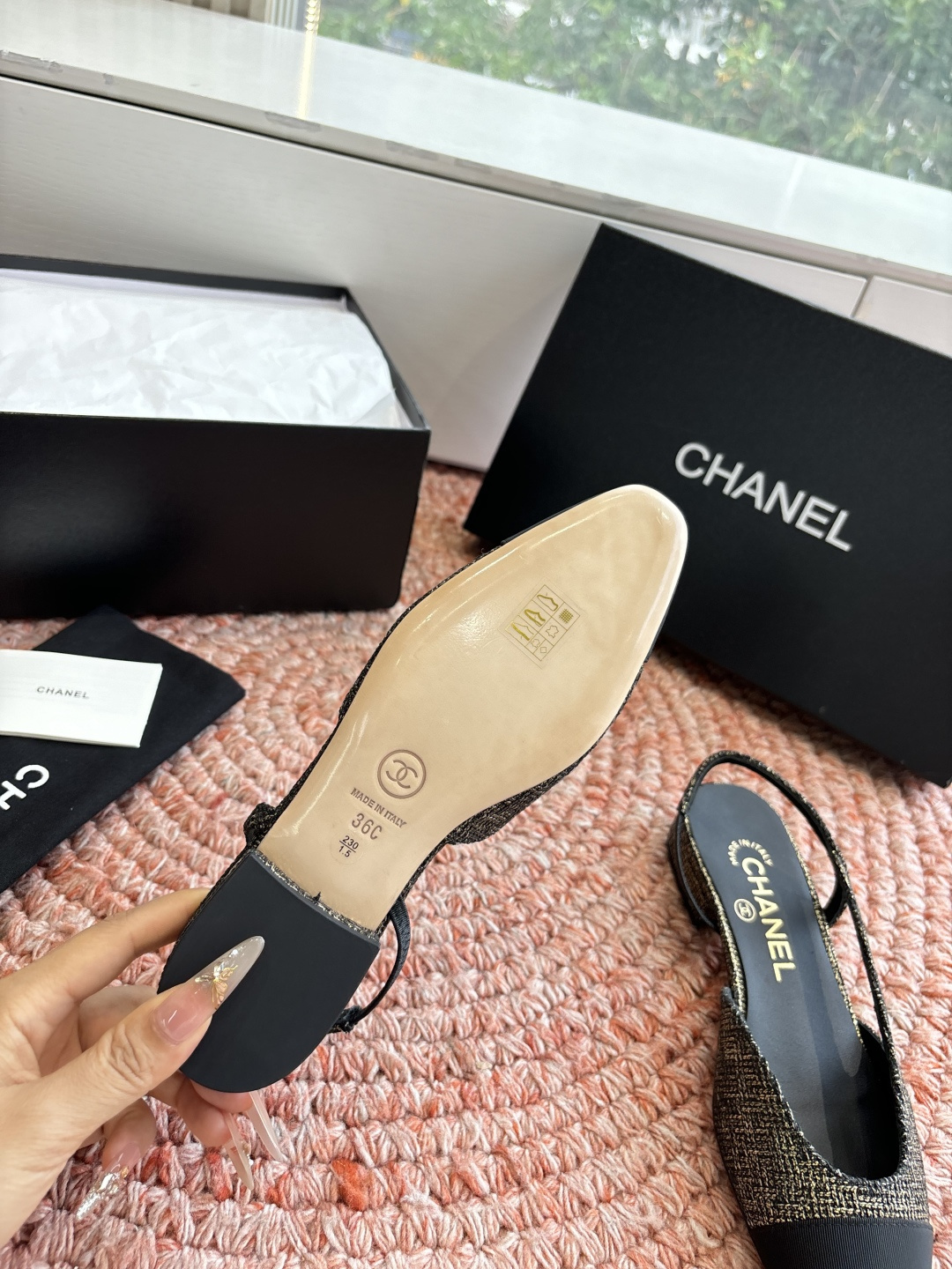 🌾G233所见即所得代购级CHANE*2026小香奈儿早春爆品玛丽珍包头单鞋凉鞋妥妥的自留款！！比经典款