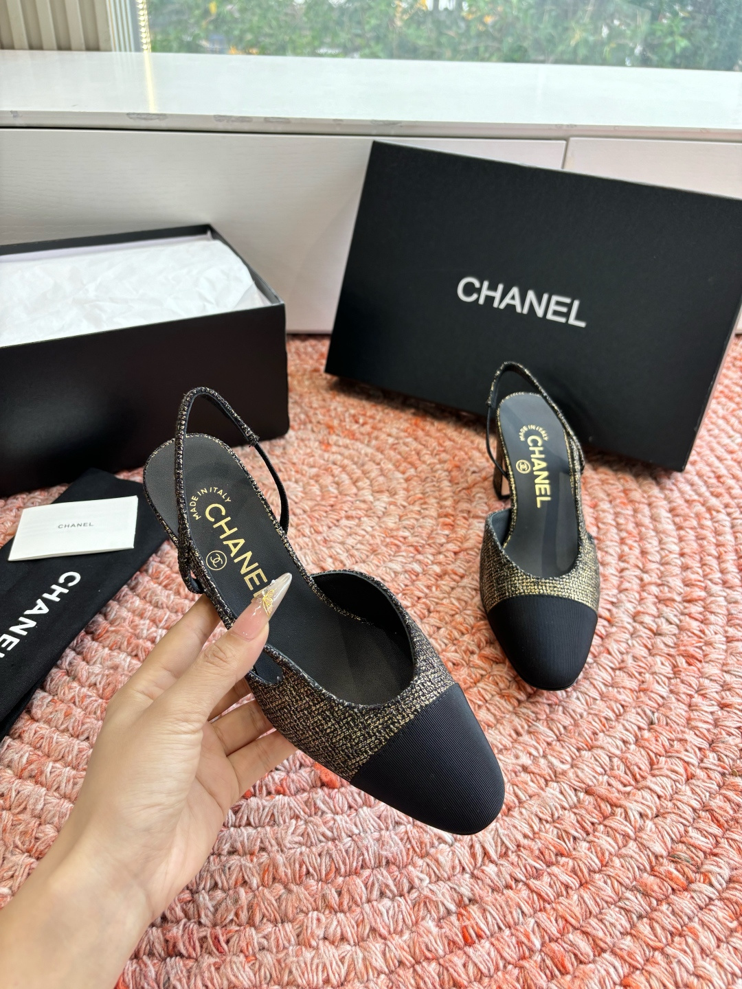 🌾G233所见即所得代购级CHANE*2026小香奈儿早春爆品玛丽珍包头单鞋凉鞋妥妥的自留款！！比经典款