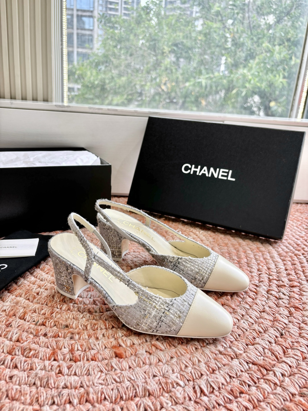 🌾G233所见即所得代购级CHANE*2026小香奈儿早春爆品玛丽珍包头单鞋凉鞋妥妥的自留款！！比经典款