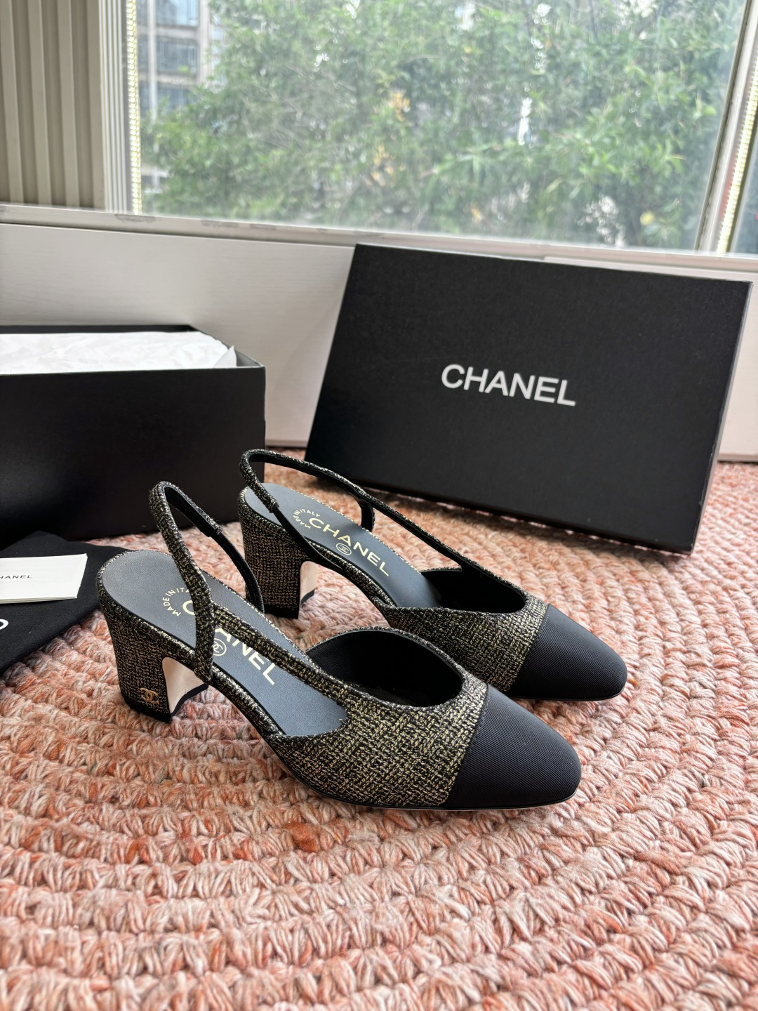 🌾G233所见即所得代购级CHANE*2026小香奈儿早春爆品玛丽珍包头单鞋凉鞋妥妥的自留款！！比经典款