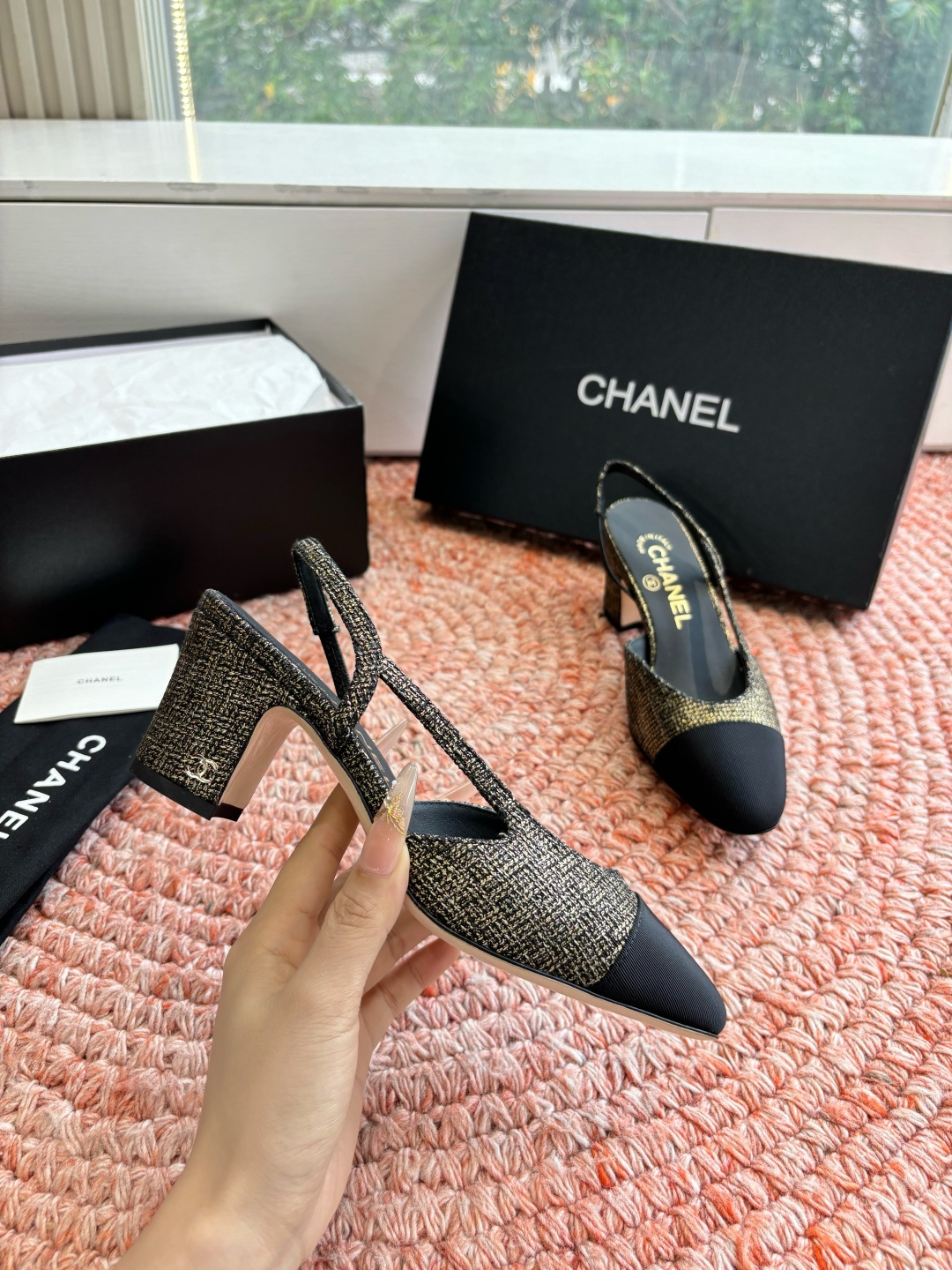 🌾G233所见即所得代购级CHANE*2026小香奈儿早春爆品玛丽珍包头单鞋凉鞋妥妥的自留款！！比经典款