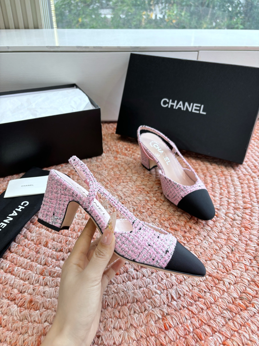 🌾G233所见即所得代购级CHANE*2026小香奈儿早春爆品玛丽珍包头单鞋凉鞋妥妥的自留款！！比经典款