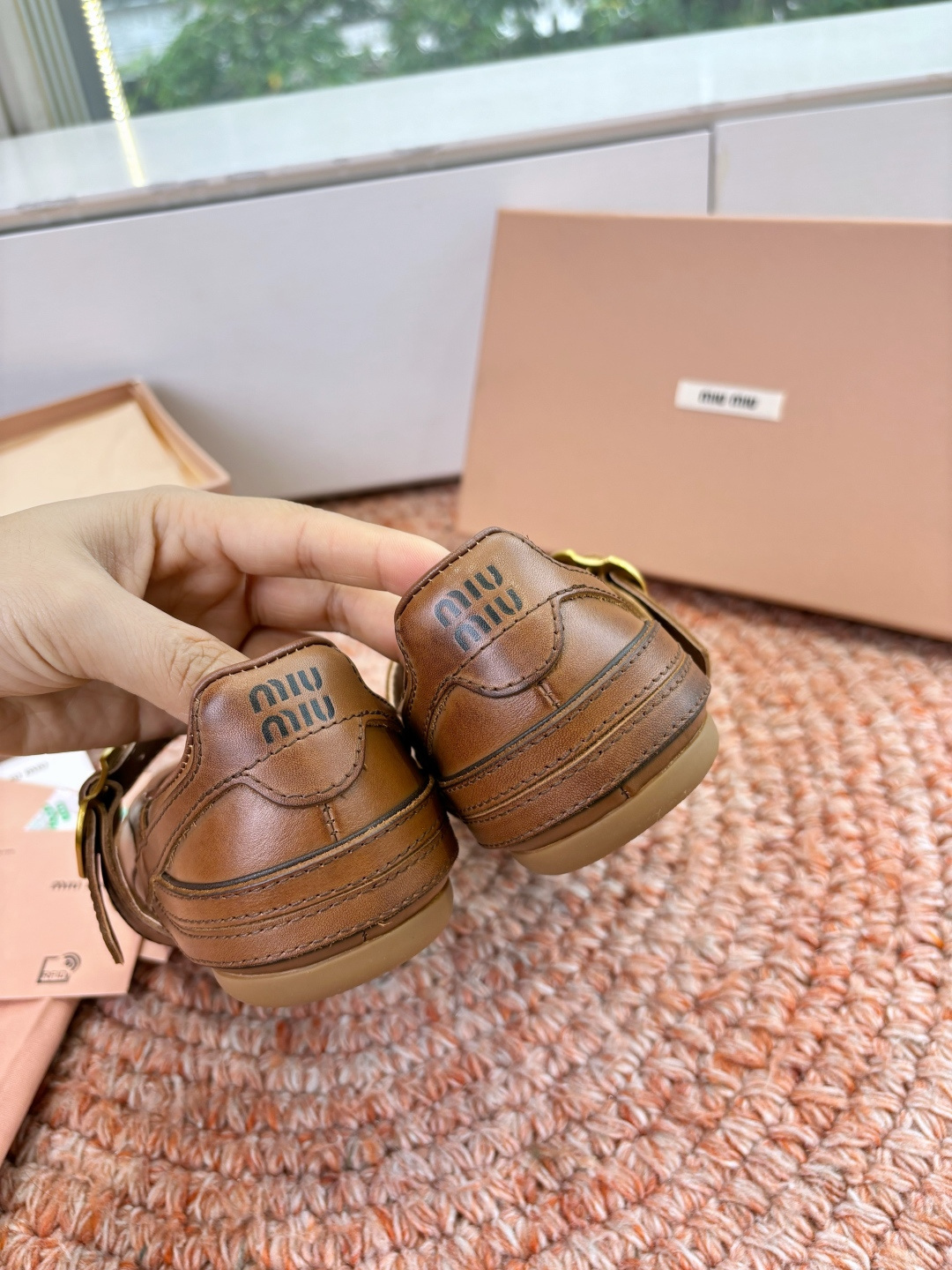 🌾G261所见即所得顶级品质Miu Mi* deck shoes 麂皮玛丽珍小皮鞋乐福鞋miumiu家新