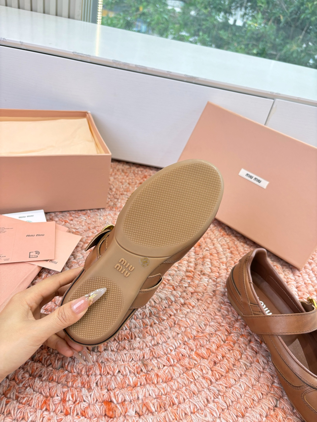 🌾G261所见即所得顶级品质Miu Mi* deck shoes 麂皮玛丽珍小皮鞋乐福鞋miumiu家新