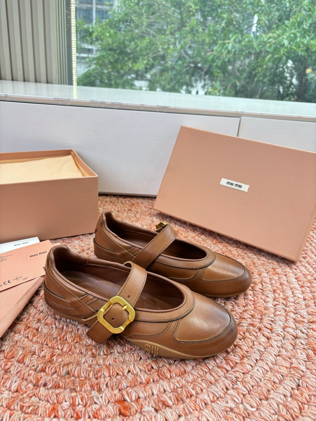 🌾G261所见即所得顶级品质Miu Mi* deck shoes 麂皮玛丽珍小皮鞋乐福鞋miumiu家新