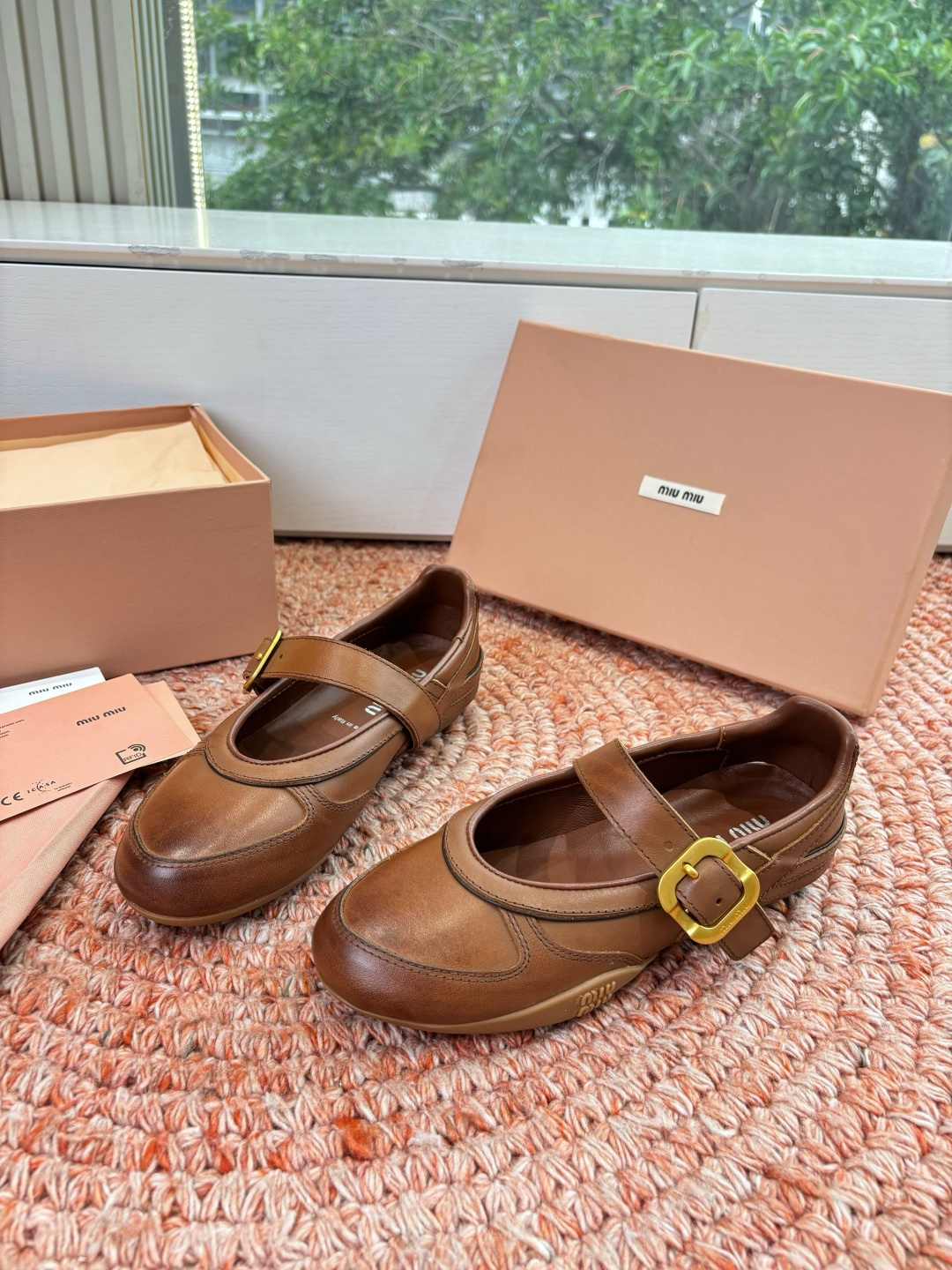 🌾G261所见即所得顶级品质Miu Mi* deck shoes 麂皮玛丽珍小皮鞋乐福鞋miumiu家新