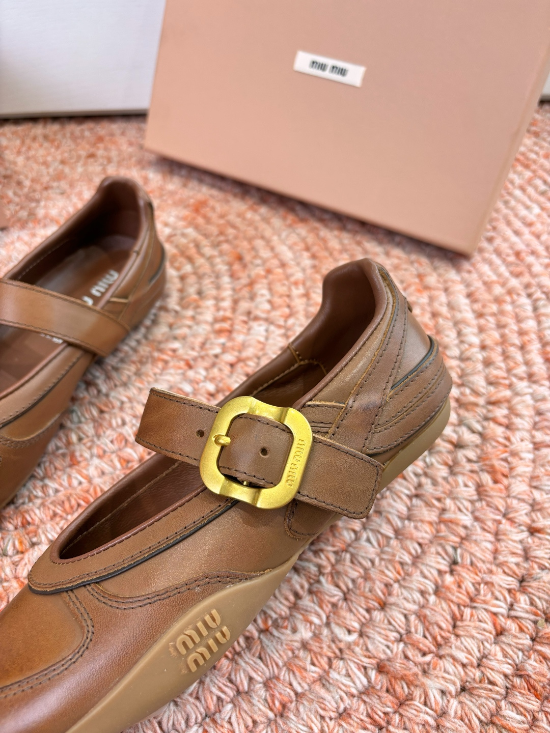 🌾G261所见即所得顶级品质Miu Mi* deck shoes 麂皮玛丽珍小皮鞋乐福鞋miumiu家新