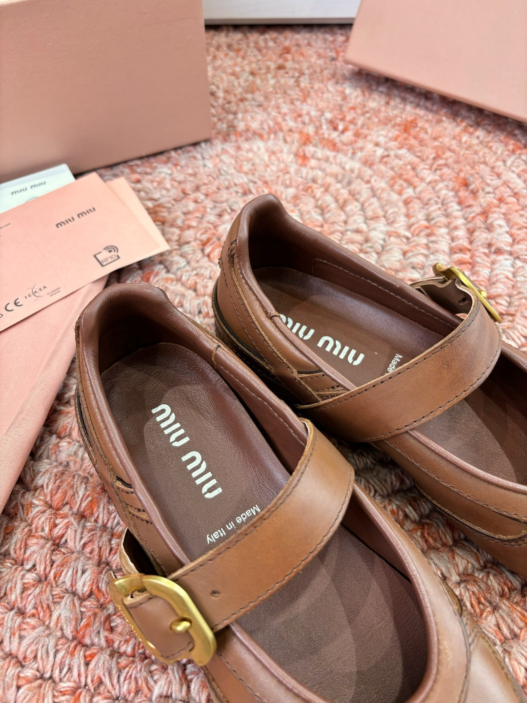 🌾G261所见即所得顶级品质Miu Mi* deck shoes 麂皮玛丽珍小皮鞋乐福鞋miumiu家新