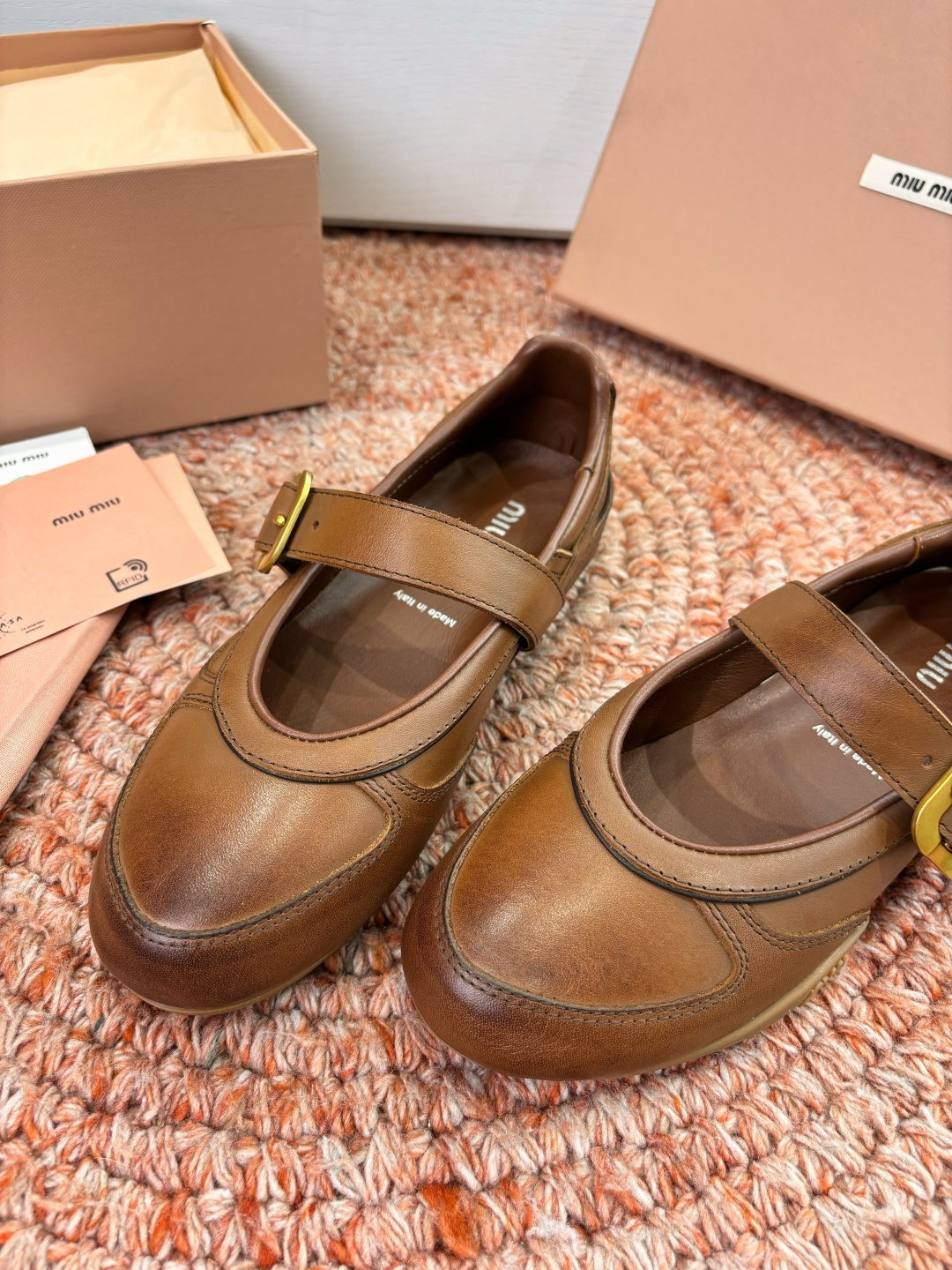 🌾G261所见即所得顶级品质Miu Mi* deck shoes 麂皮玛丽珍小皮鞋乐福鞋miumiu家新