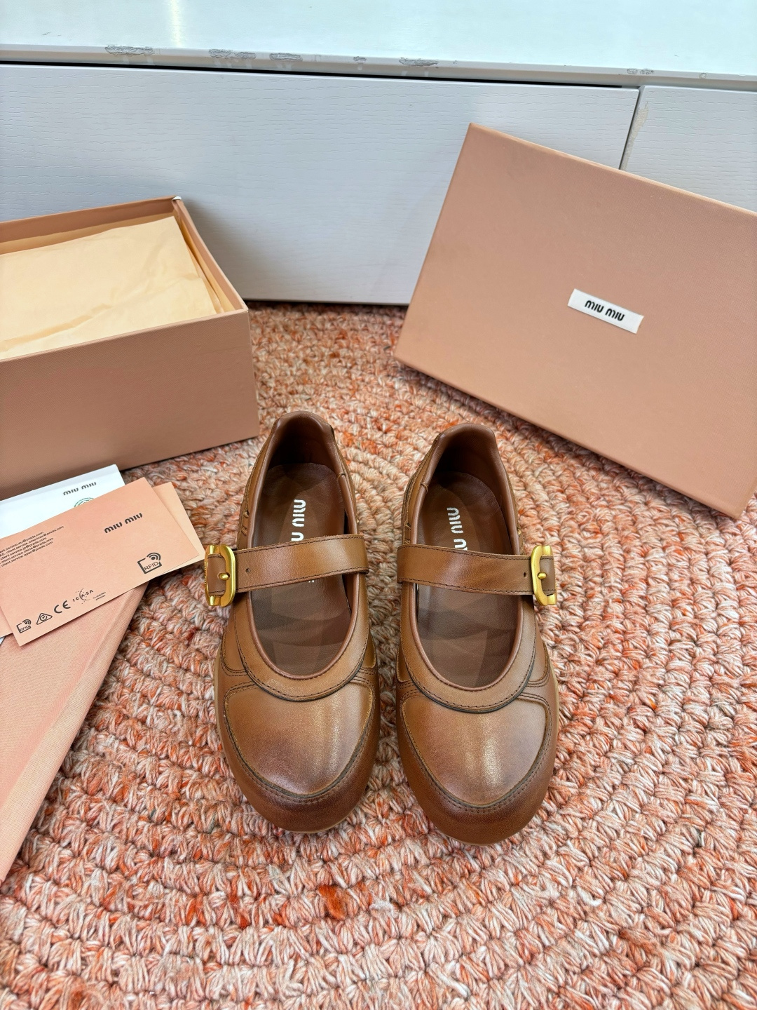 🌾G261所见即所得顶级品质Miu Mi* deck shoes 麂皮玛丽珍小皮鞋乐福鞋miumiu家新