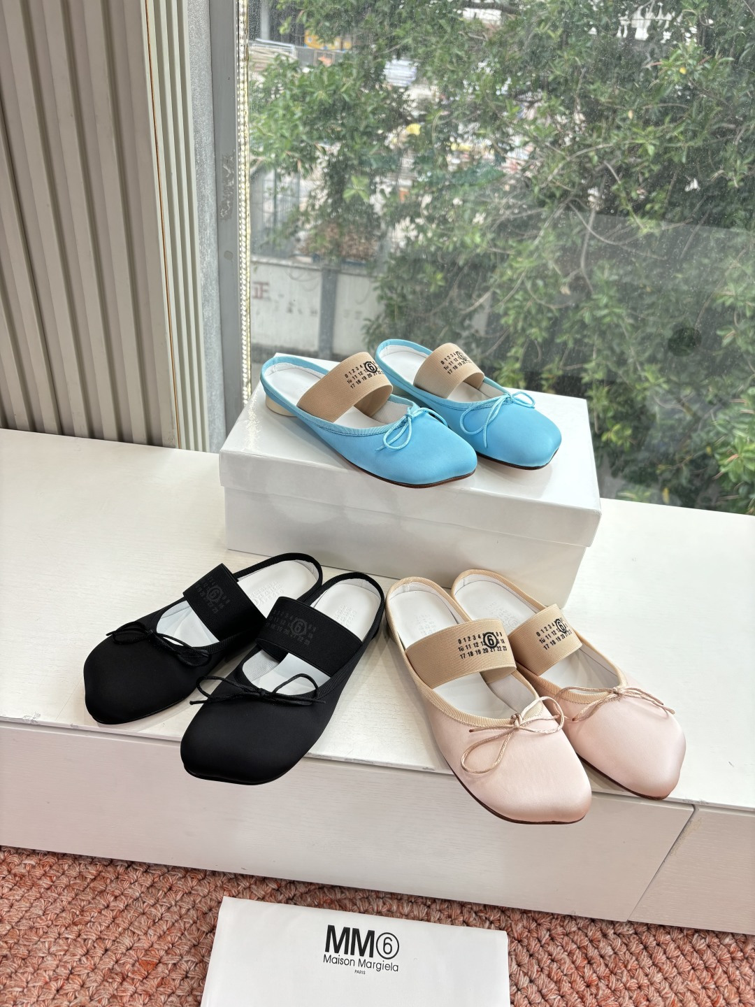 🌾G077代购级别2026Maison Margie*马吉拉•分趾粗跟平底复古玛丽珍娃娃头苹果头芭蕾舞指