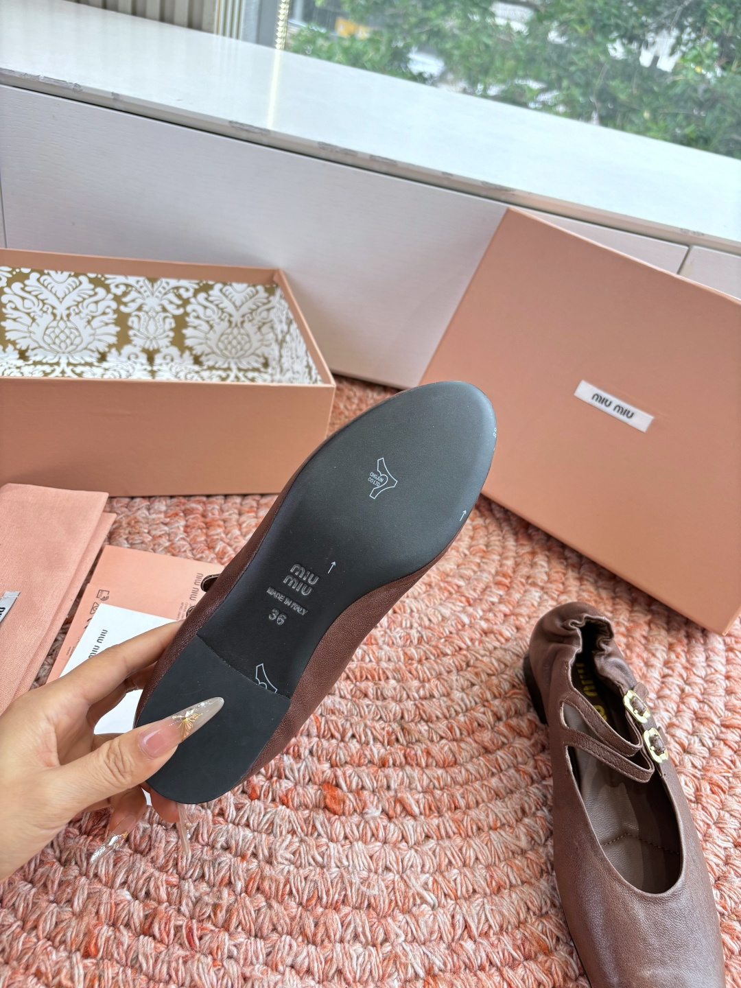 🌾G021代购级独家上新Miu Miu2026真皮乐福鞋Zp开发 手工羊皮平底拖鞋秒杀市面版本Miu真的