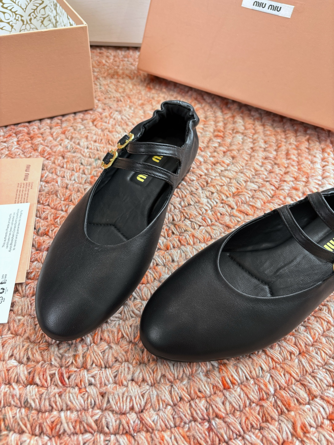 🌾G0286代购级独家上新Miu Miu2026真皮乐福鞋Zp开发 手工羊皮平底拖鞋秒杀市面版本Miu真