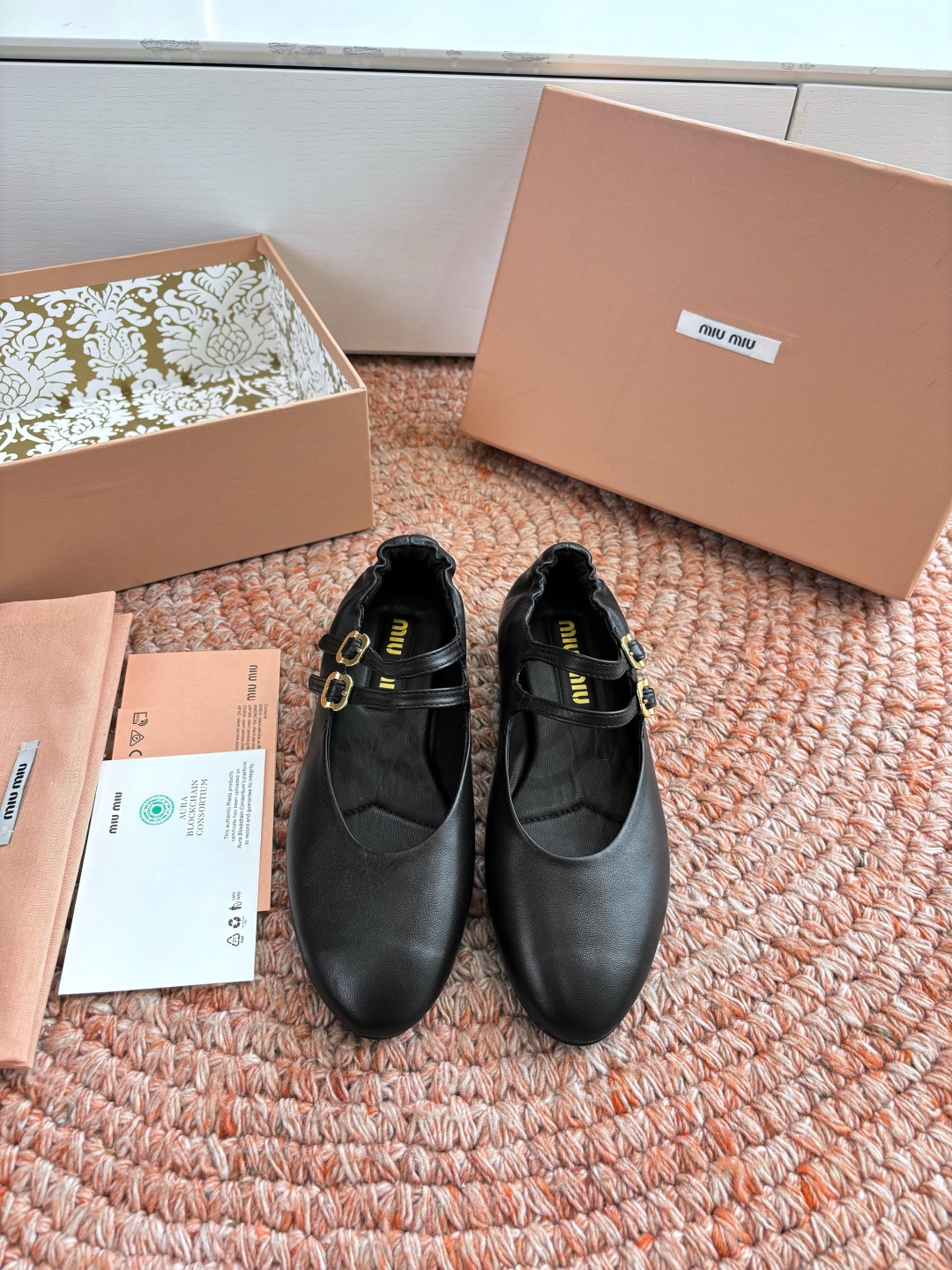 🌾G0286代购级独家上新Miu Miu2026真皮乐福鞋Zp开发 手工羊皮平底拖鞋秒杀市面版本Miu真