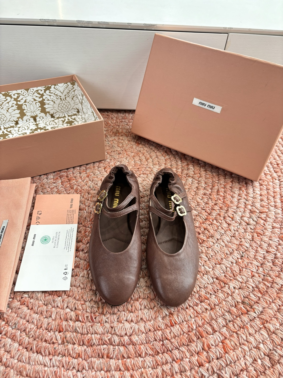 🌾G021代购级独家上新Miu Miu2026真皮乐福鞋Zp开发 手工羊皮平底拖鞋秒杀市面版本Miu真的