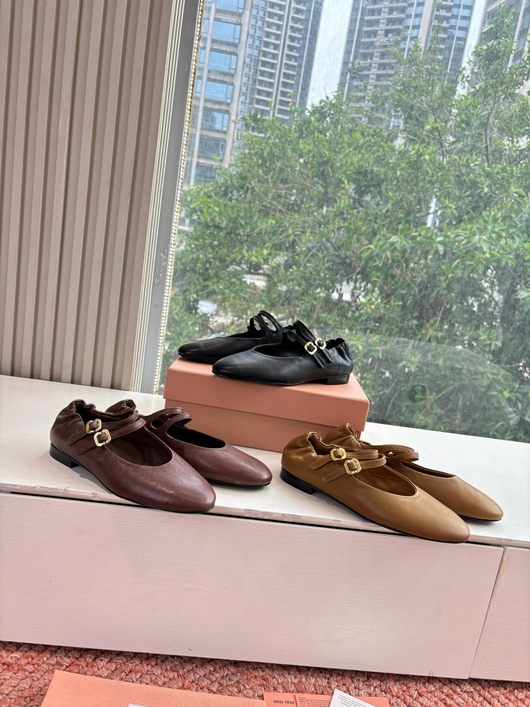 🌾G0286代购级独家上新Miu Miu2026真皮乐福鞋Zp开发 手工羊皮平底拖鞋秒杀市面版本Miu真