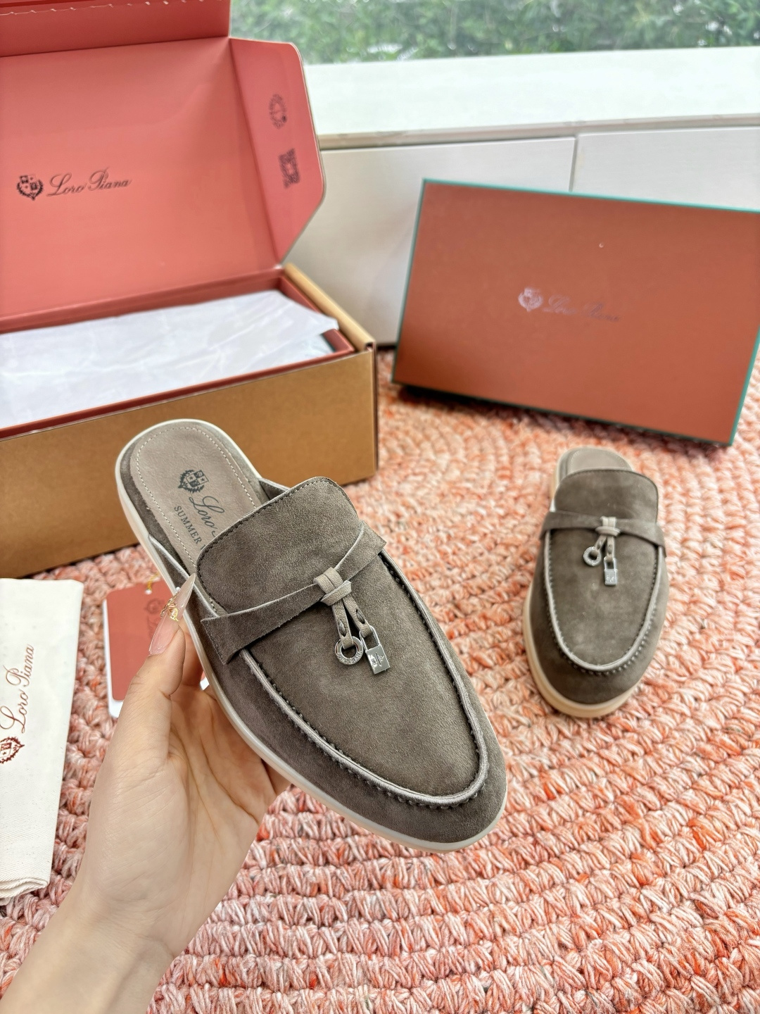 🌾G0286专柜原单品质所见即所得Loro Pian*经典爆款出品lp顶级版本 英伦流苏平底乐福鞋原来这
