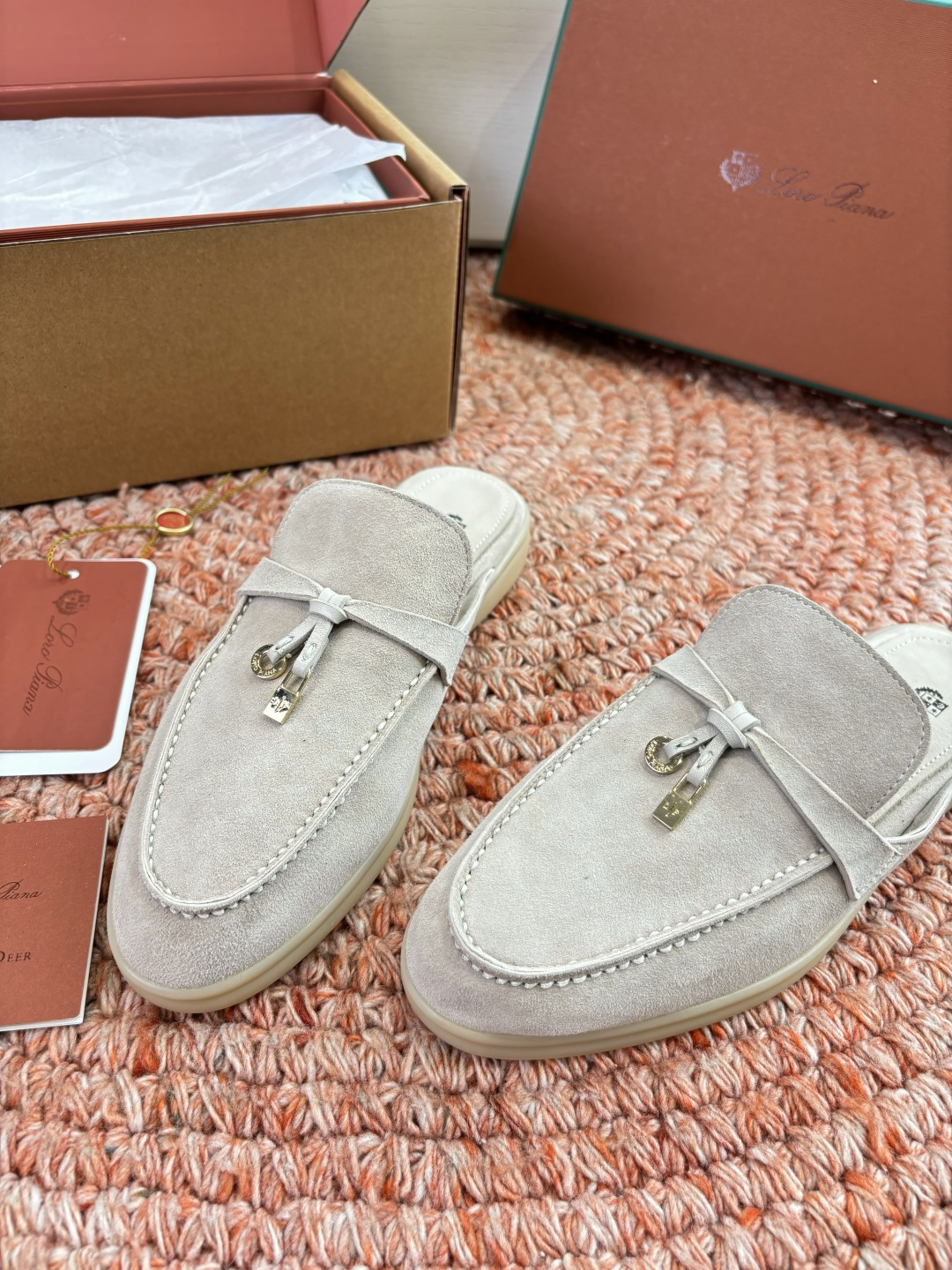 🌾G0286专柜原单品质所见即所得Loro Pian*经典爆款出品lp顶级版本 英伦流苏平底乐福鞋原来这