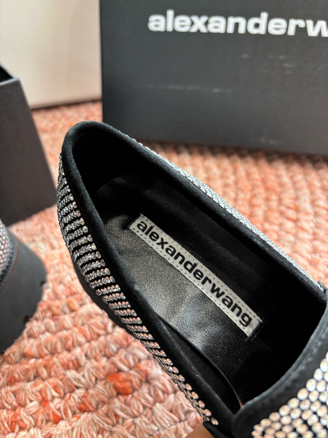 🌾G013顶级品质Alexander Wang aw carter亚历山大王 松糕厚底烫钻乐福鞋Jenn