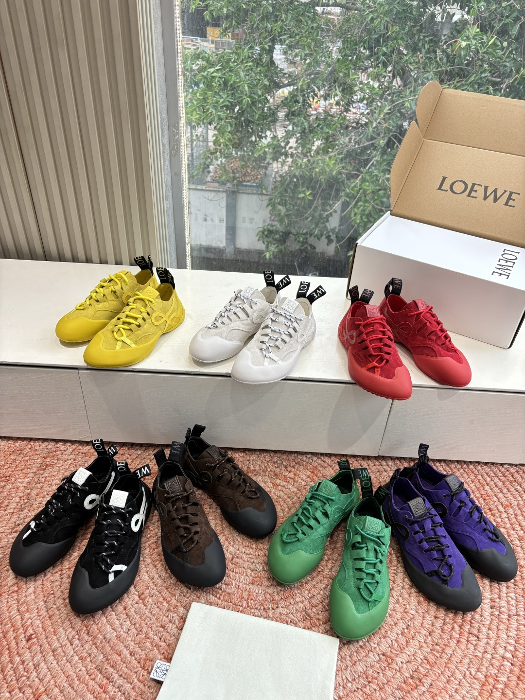 🌾G193飞机盒版所见即所得LOEW·*罗意威2026新款 新色上新活力满满芭蕾阿甘鞋罗意威新款Grip