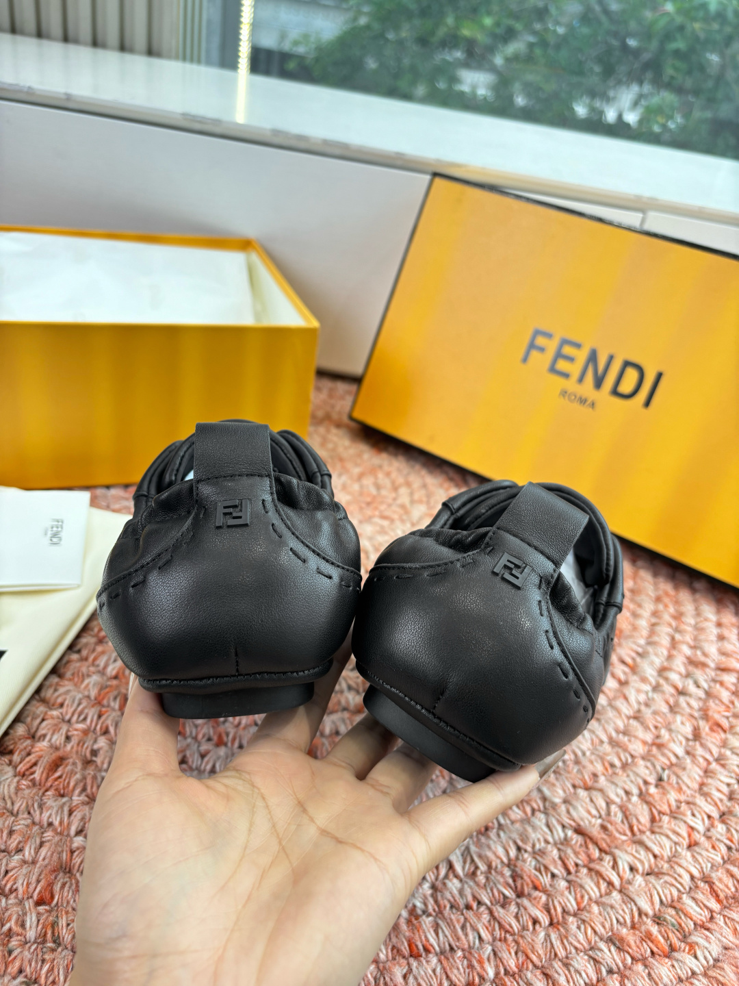 🌾G036Fendi芬迪 最新Fit系列 系带 松紧 芭蕾舞鞋 休闲鞋‼️ FENDI Fit系带低帮鞋