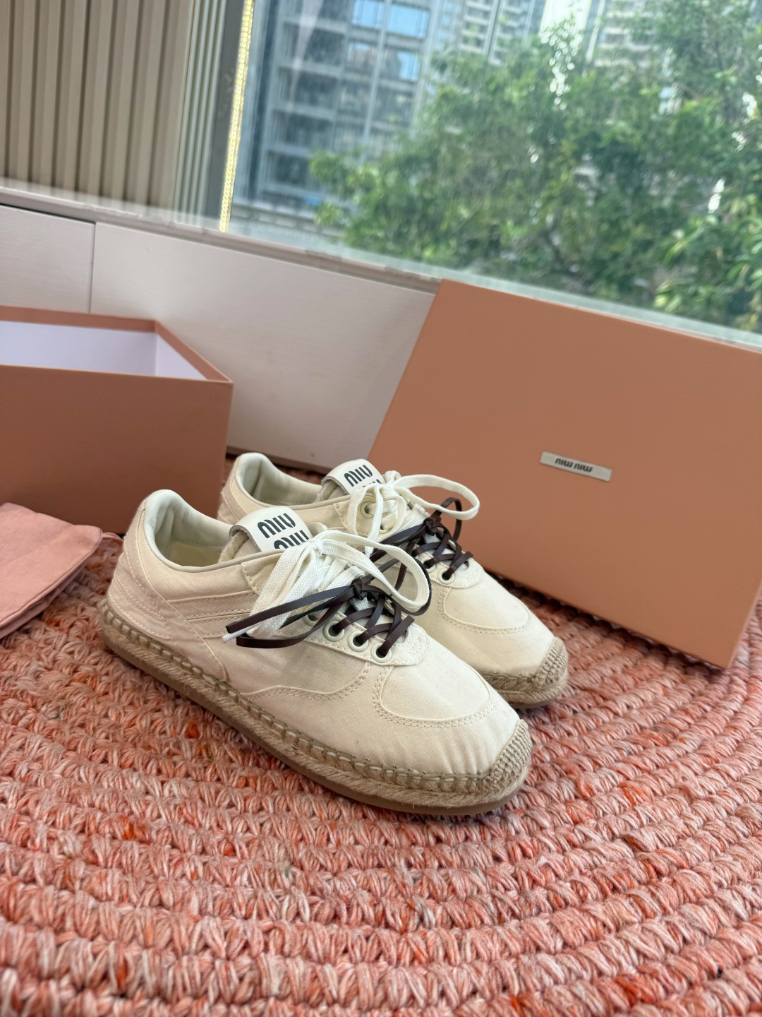 🌾G027顶级品质Miumiu 2026秋冬新款 编织麻绳渔夫鞋新走秀系列 经典升级 舒适度与时髦度并存