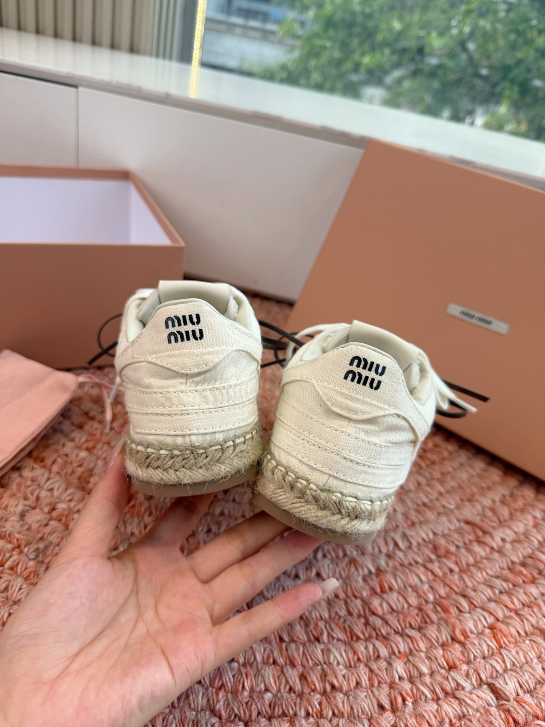 🌾G027顶级品质Miumiu 2026秋冬新款 编织麻绳渔夫鞋新走秀系列 经典升级 舒适度与时髦度并存