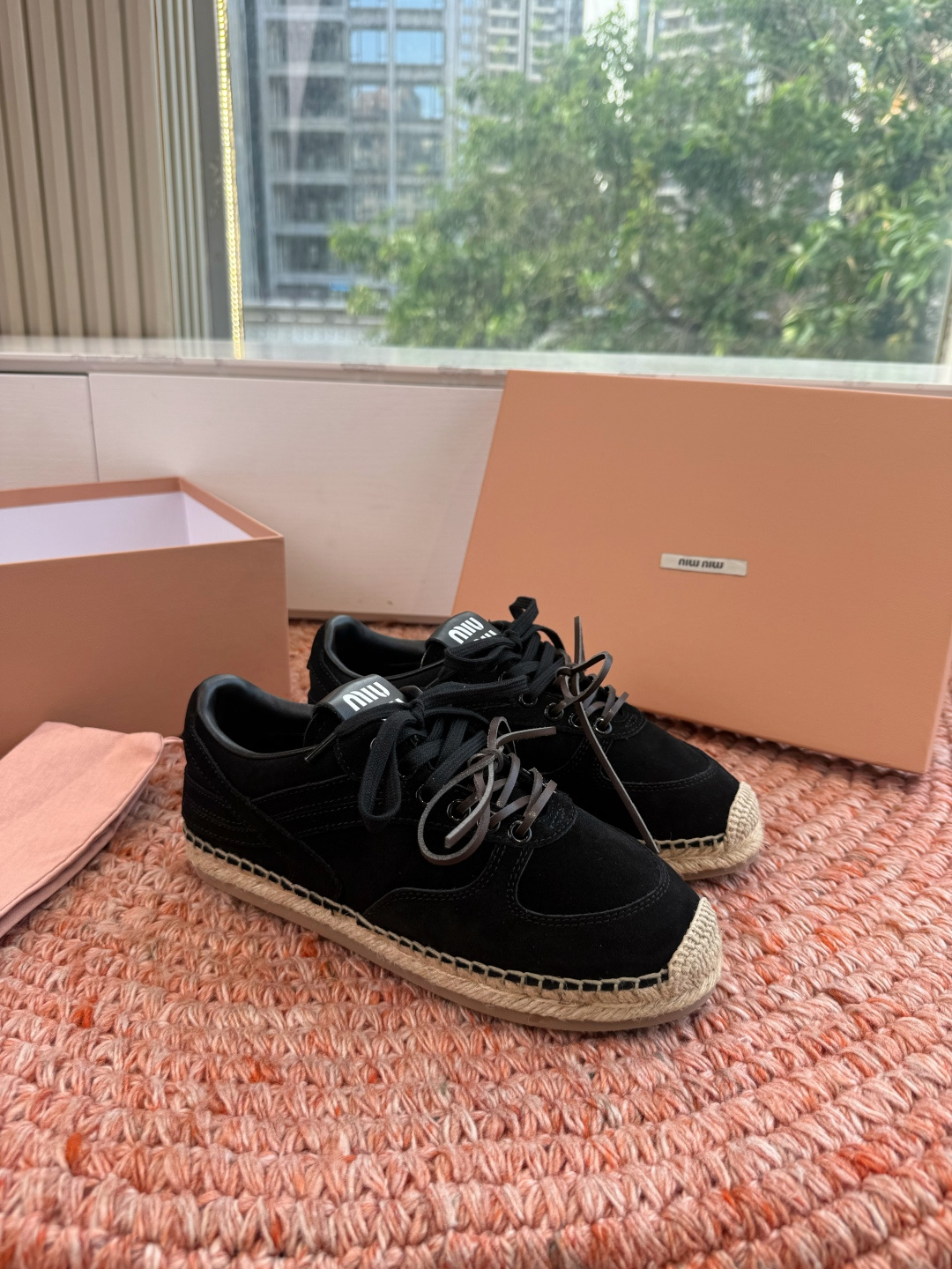 🌾G027顶级品质Miumiu 2026秋冬新款 编织麻绳渔夫鞋新走秀系列 经典升级 舒适度与时髦度并存