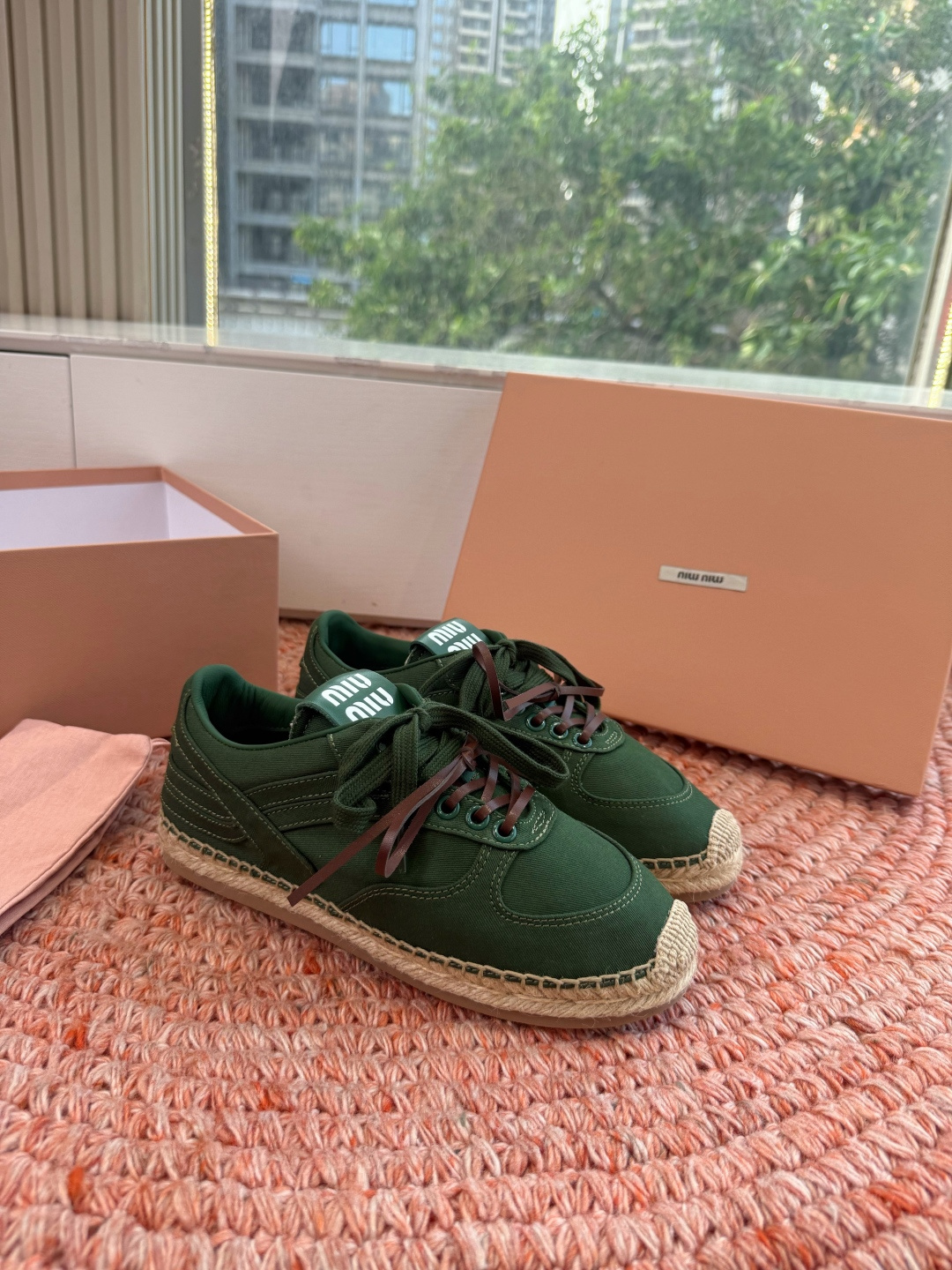 🌾G027顶级品质Miumiu 2026秋冬新款 编织麻绳渔夫鞋新走秀系列 经典升级 舒适度与时髦度并存