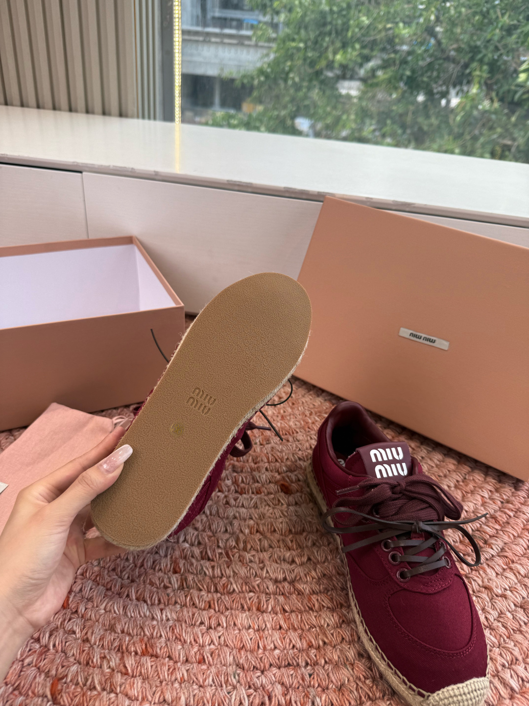 🌾G027顶级品质Miumiu 2026秋冬新款 编织麻绳渔夫鞋新走秀系列 经典升级 舒适度与时髦度并存