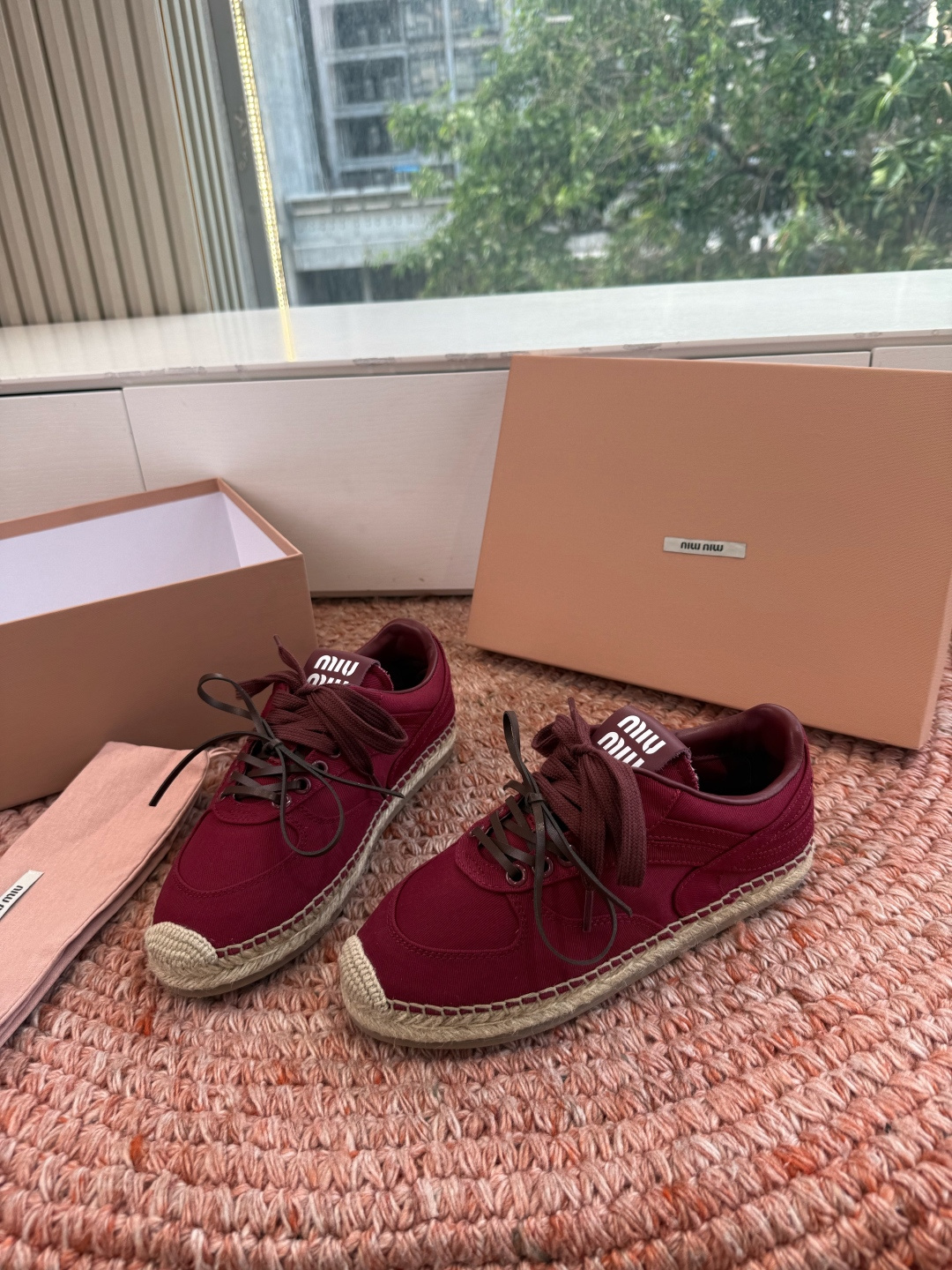 🌾G027顶级品质Miumiu 2026秋冬新款 编织麻绳渔夫鞋新走秀系列 经典升级 舒适度与时髦度并存