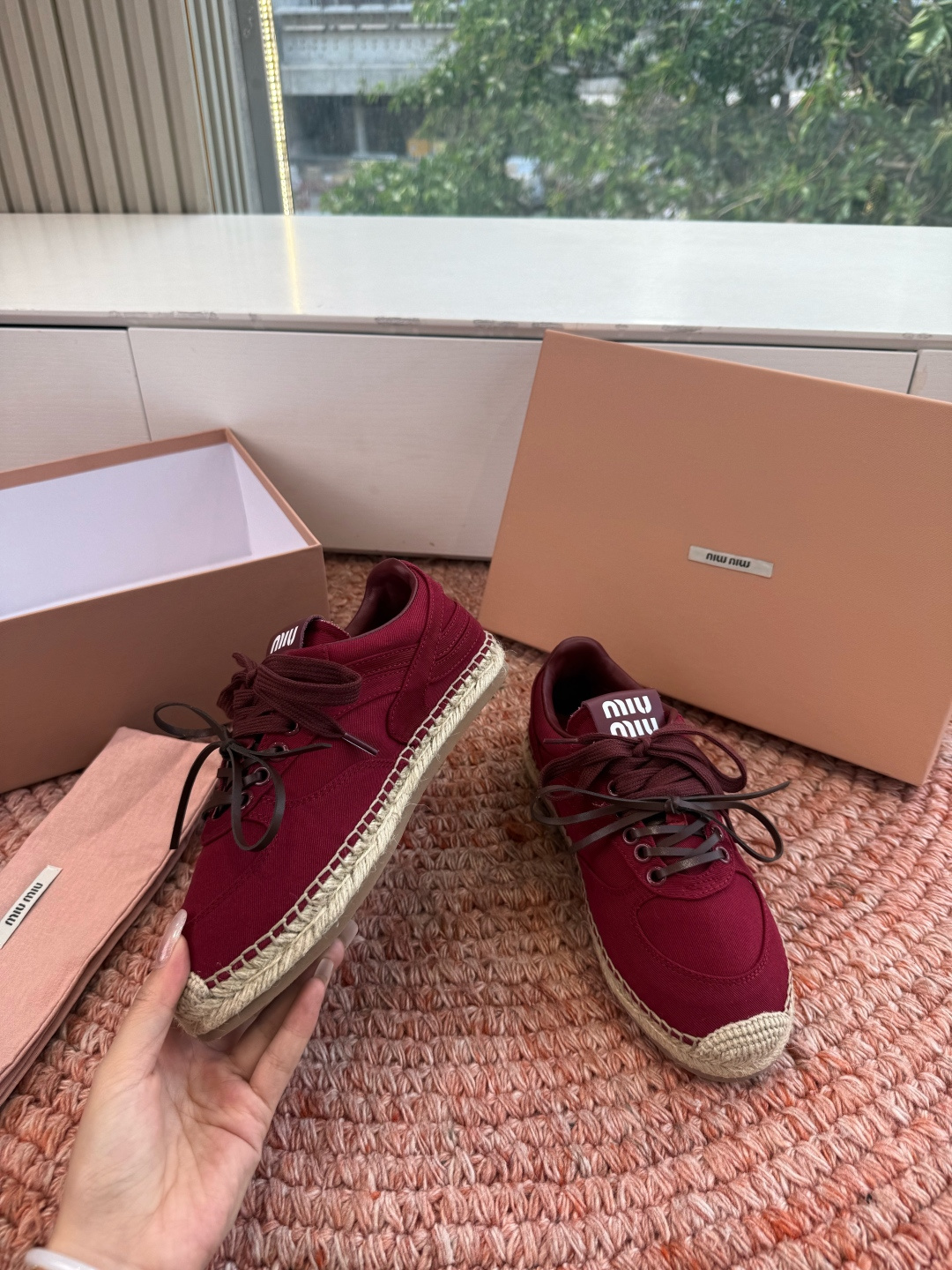 🌾G027顶级品质Miumiu 2026秋冬新款 编织麻绳渔夫鞋新走秀系列 经典升级 舒适度与时髦度并存
