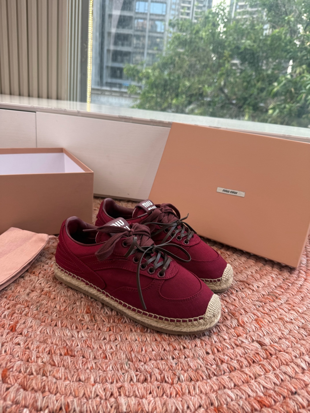 🌾G027顶级品质Miumiu 2026秋冬新款 编织麻绳渔夫鞋新走秀系列 经典升级 舒适度与时髦度并存