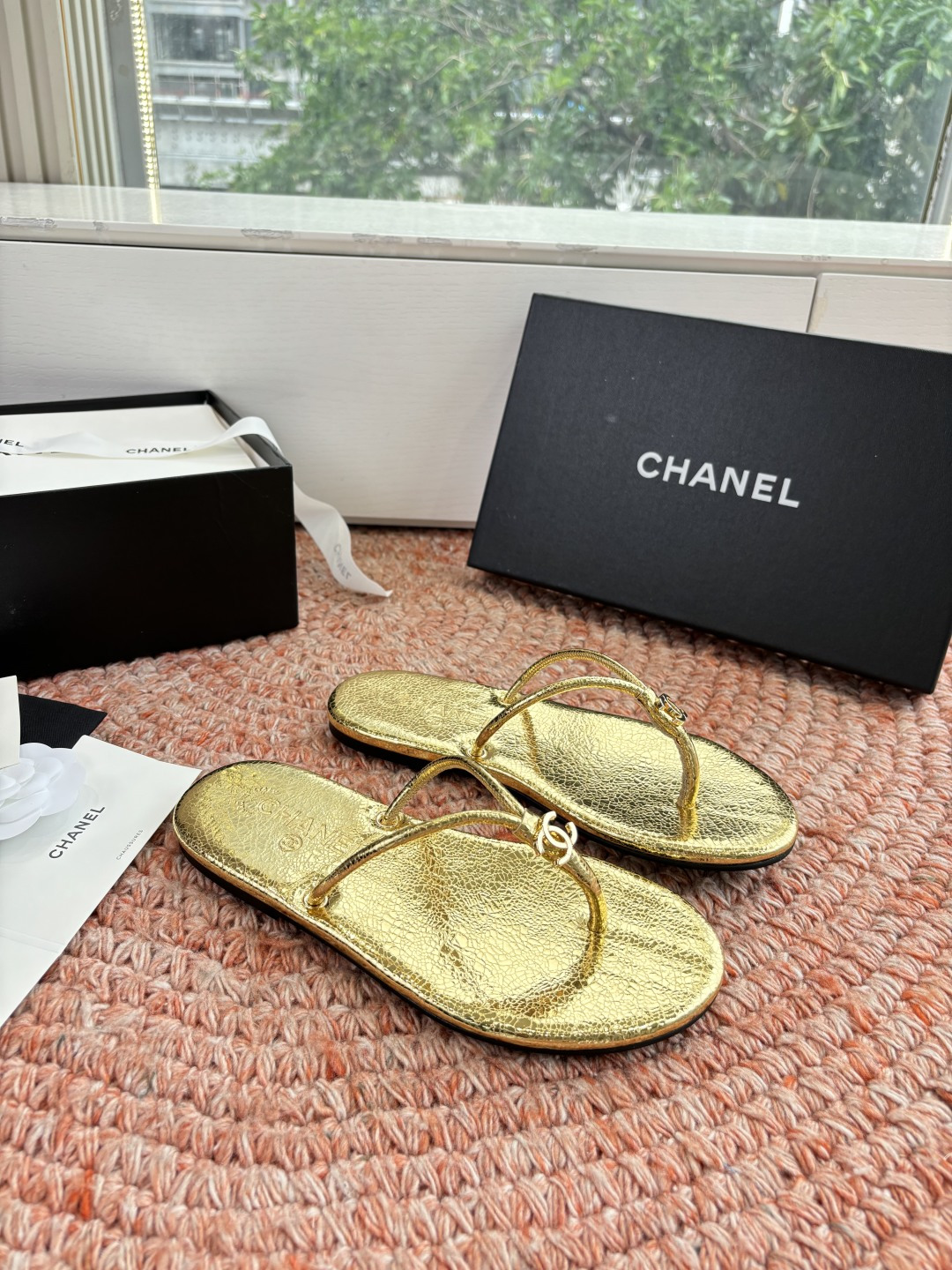 🌾G238😀顶级品质CHANE*｜小香2026走秀款夹脚拖鞋如果说季节有味道春夏应该是香香甜甜的人儿也跟