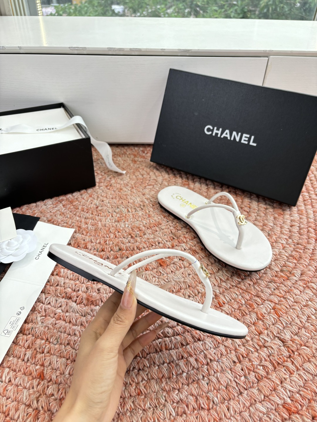 🌾G238😀顶级品质CHANE*｜小香2026走秀款夹脚拖鞋如果说季节有味道春夏应该是香香甜甜的人儿也跟