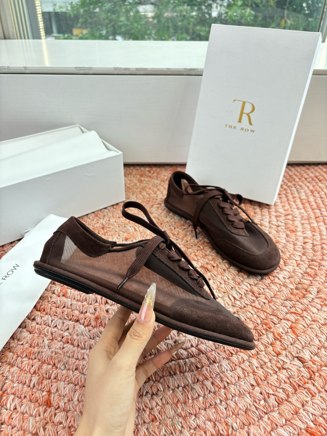 🌾G679所见即所得the ro*真皮圆头极简凉鞋真的是史上我穿过最最舒服的款式网纱玛丽珍乐福鞋太柔软啦