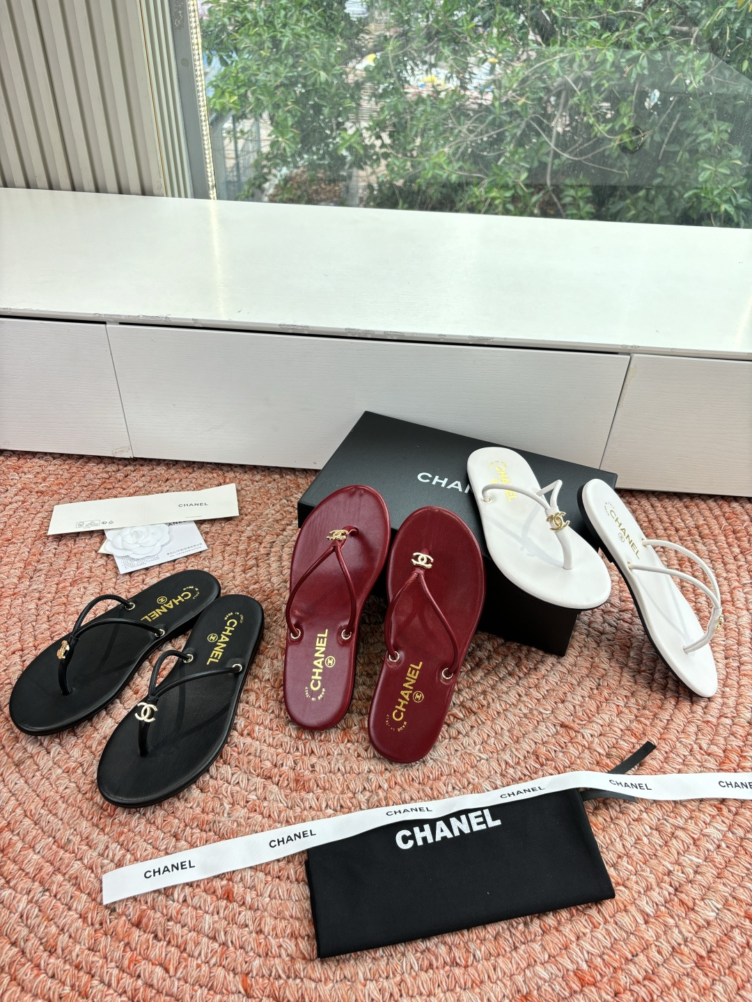 🌾G238😀顶级品质CHANE*｜小香2026走秀款夹脚拖鞋如果说季节有味道春夏应该是香香甜甜的人儿也跟