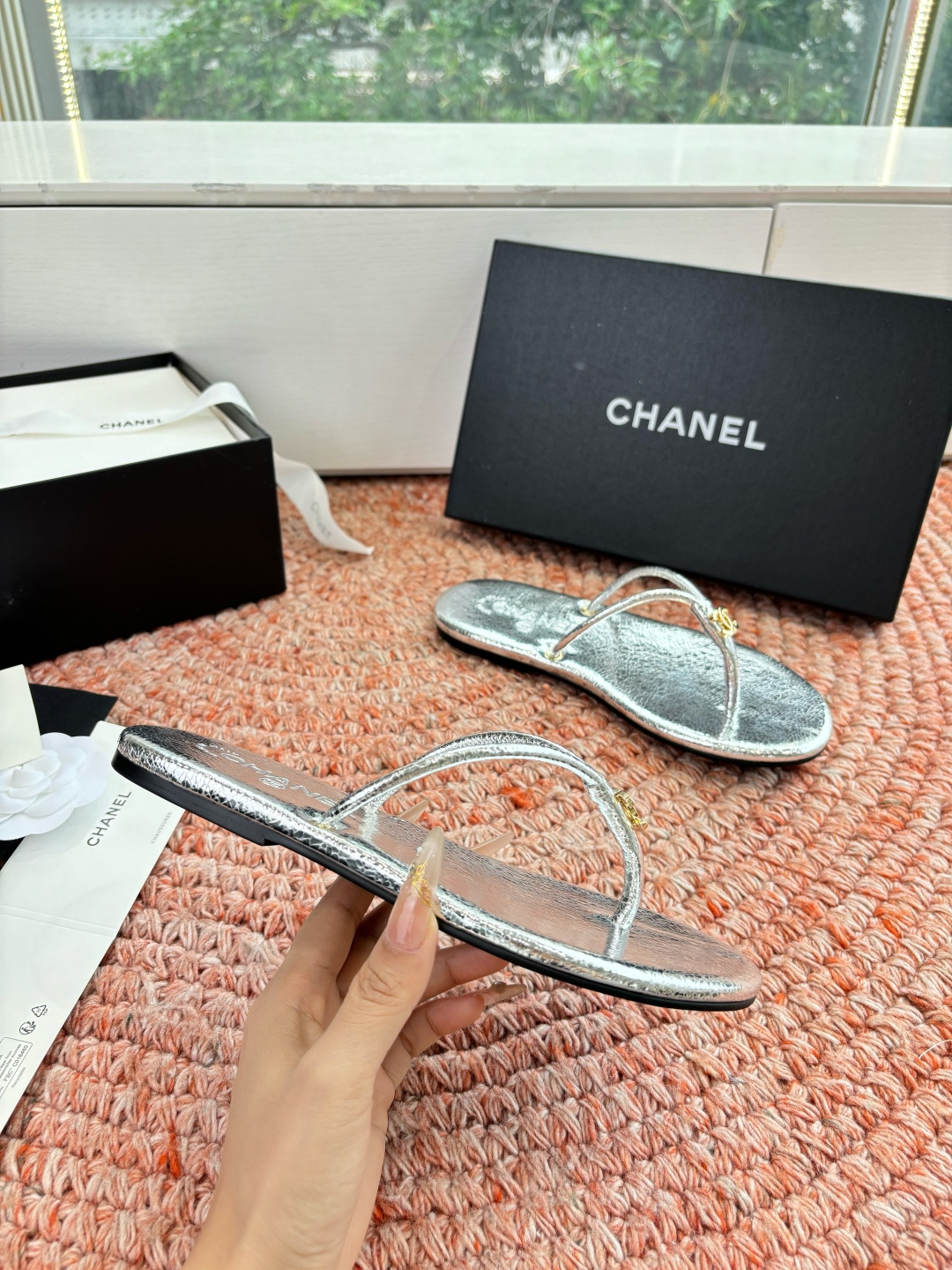 🌾G238😀顶级品质CHANE*｜小香2026走秀款夹脚拖鞋如果说季节有味道春夏应该是香香甜甜的人儿也跟