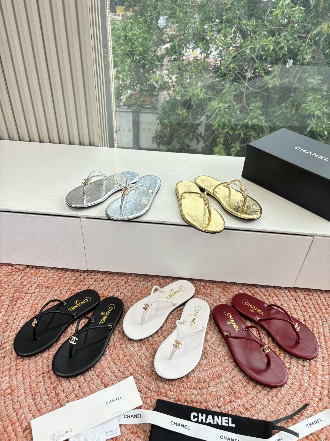 🌾G238😀顶级品质CHANE*｜小香2026走秀款夹脚拖鞋如果说季节有味道春夏应该是香香甜甜的人儿也跟