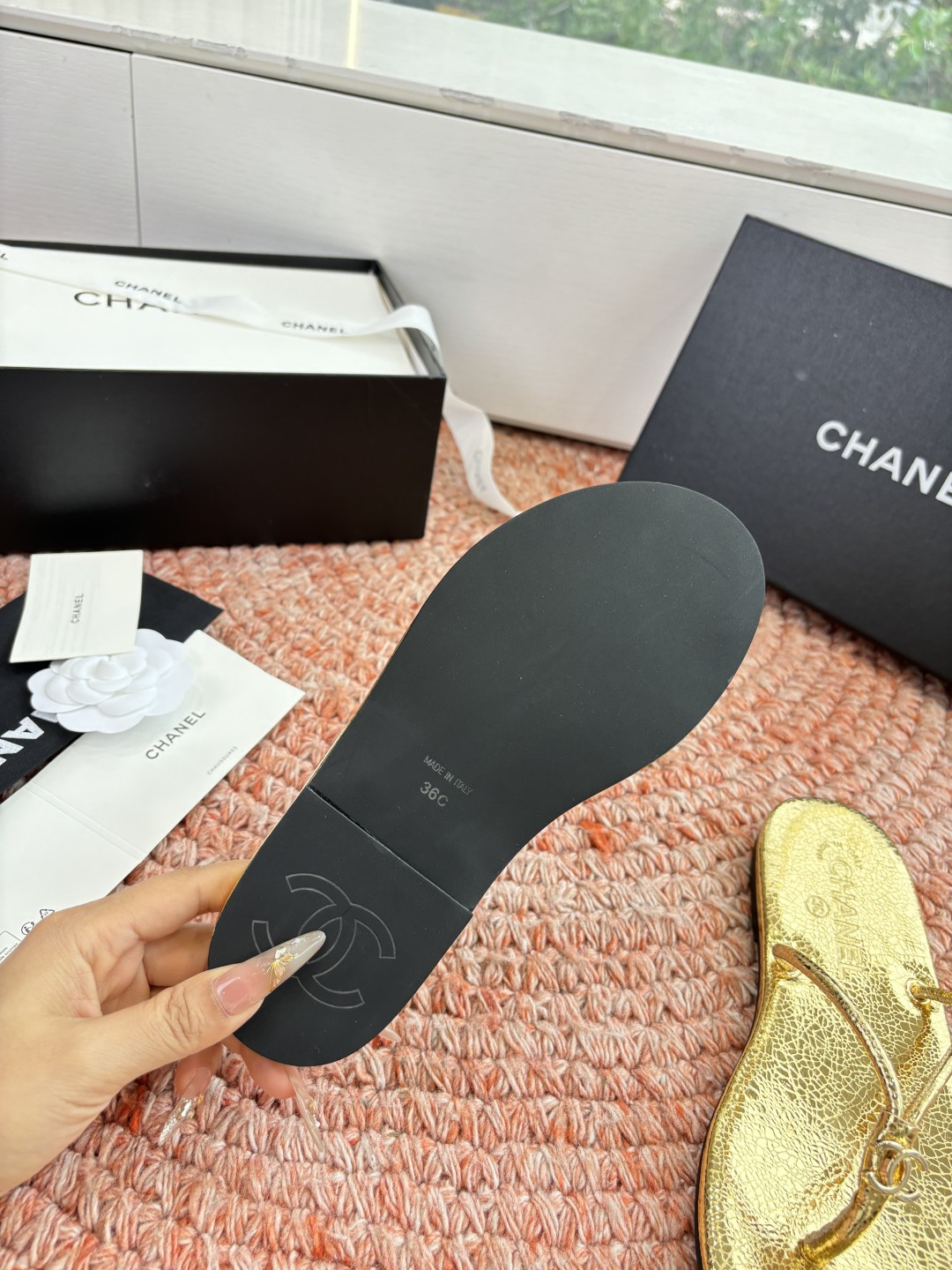 🌾G238😀顶级品质CHANE*｜小香2026走秀款夹脚拖鞋如果说季节有味道春夏应该是香香甜甜的人儿也跟